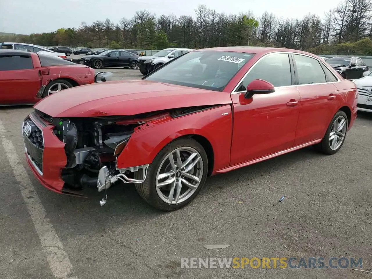 1 Photograph of a damaged car WAUDNAF40LN013144 AUDI A4 2020