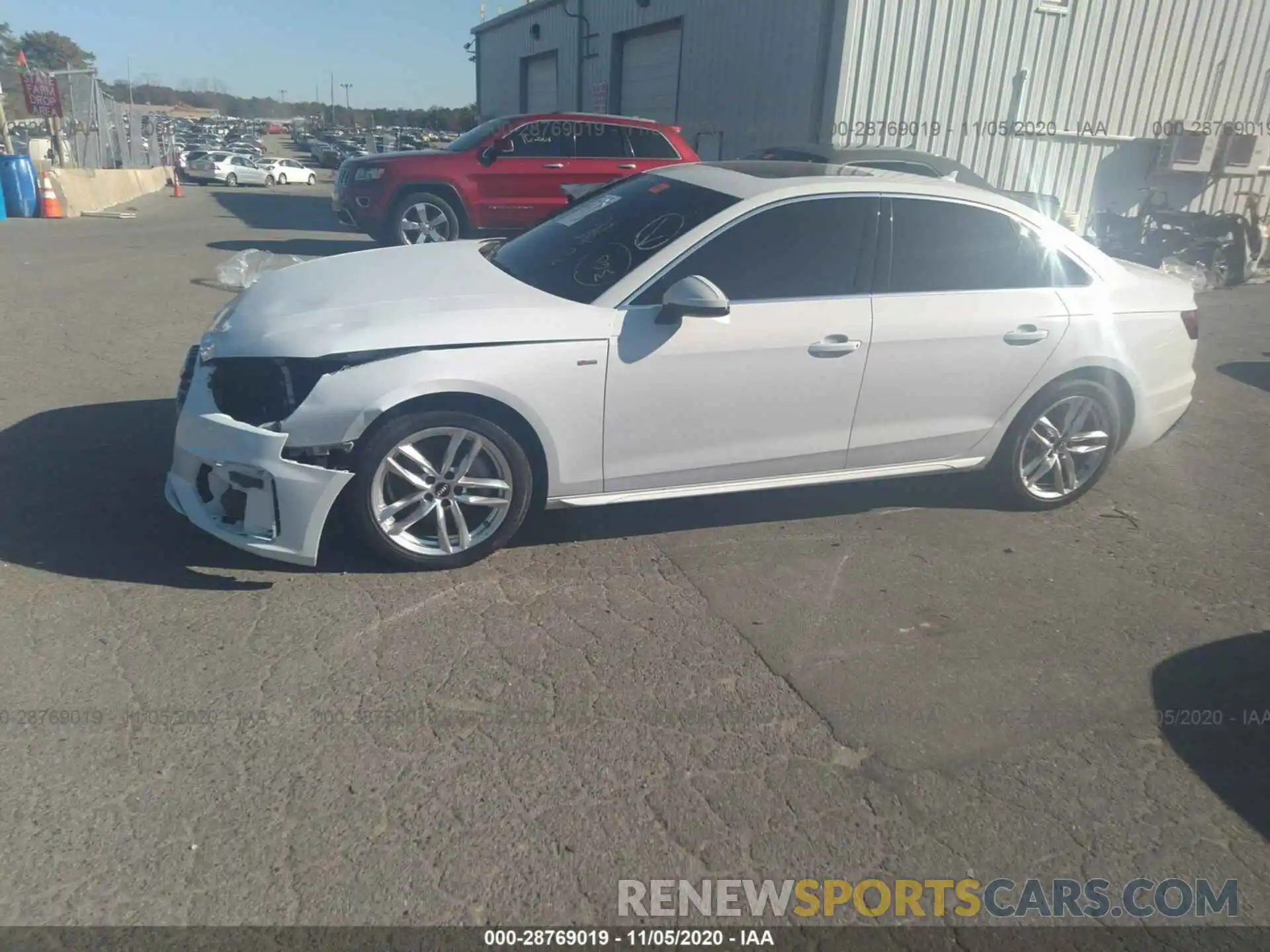 2 Photograph of a damaged car WAUDNAF41LA068905 AUDI A4 2020