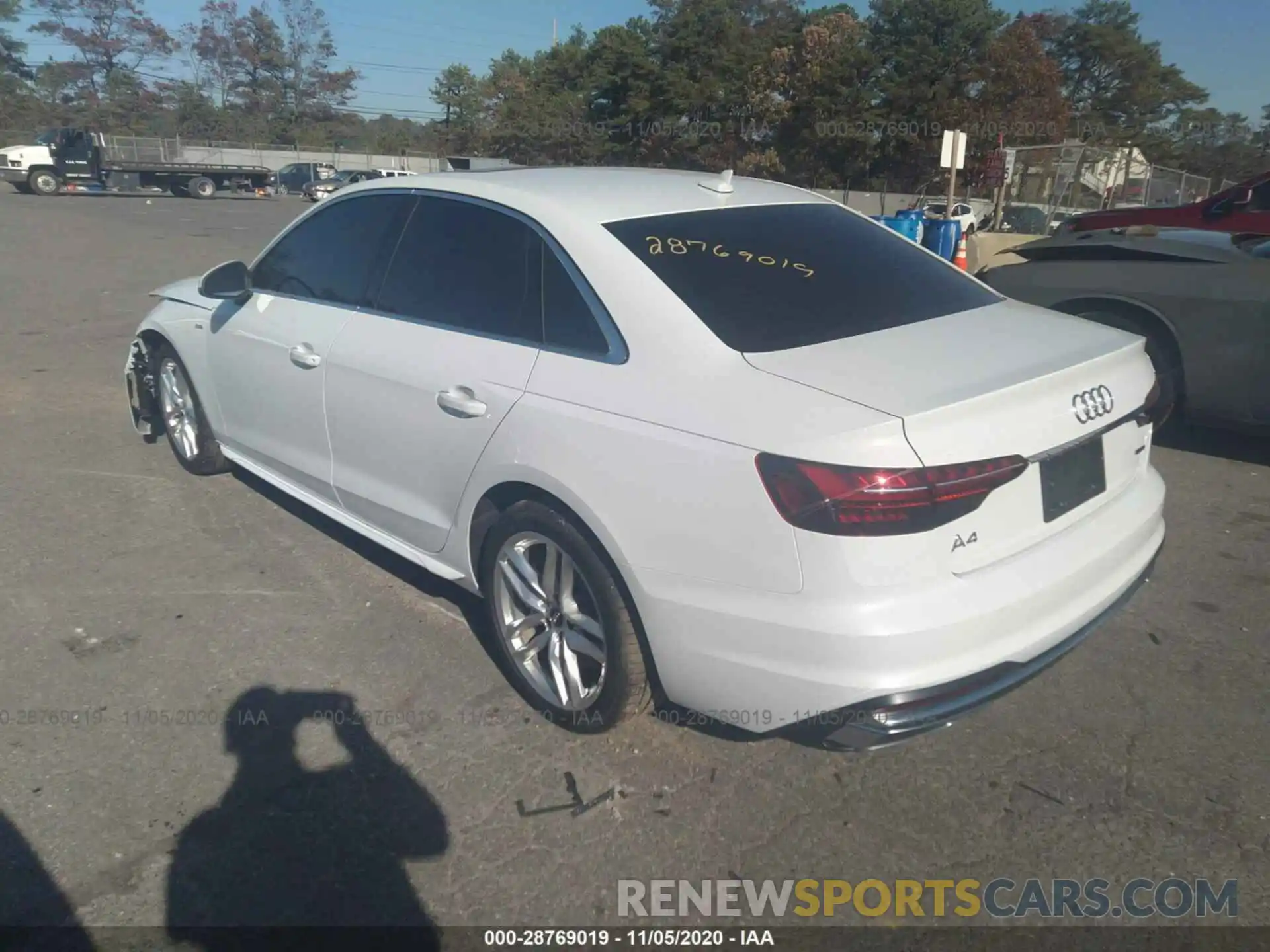 3 Photograph of a damaged car WAUDNAF41LA068905 AUDI A4 2020