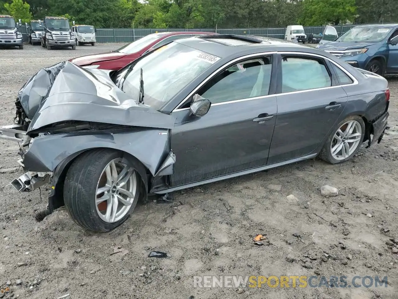 1 Photograph of a damaged car WAUDNAF46LA046544 AUDI A4 2020