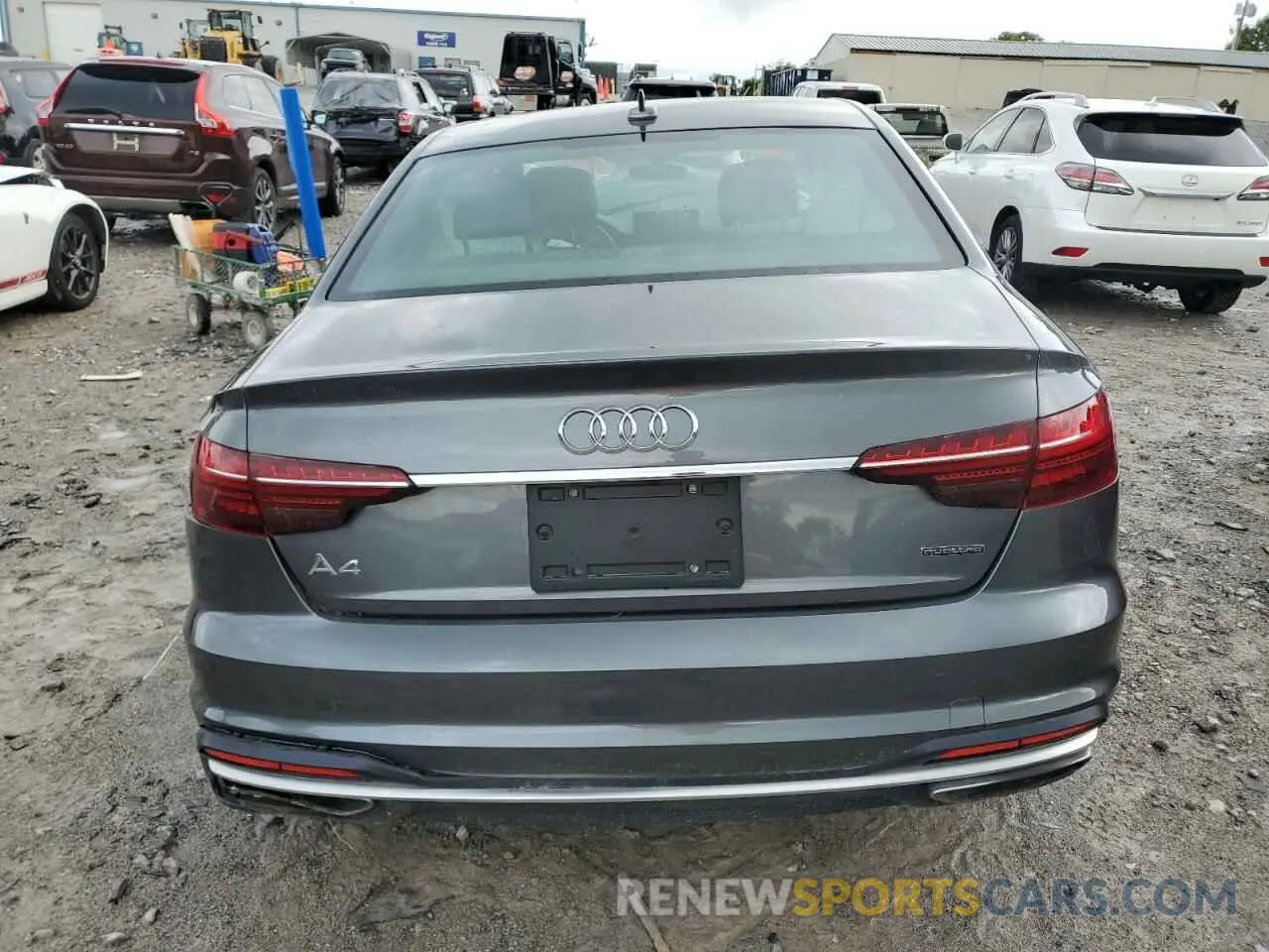 6 Photograph of a damaged car WAUDNAF46LA046544 AUDI A4 2020