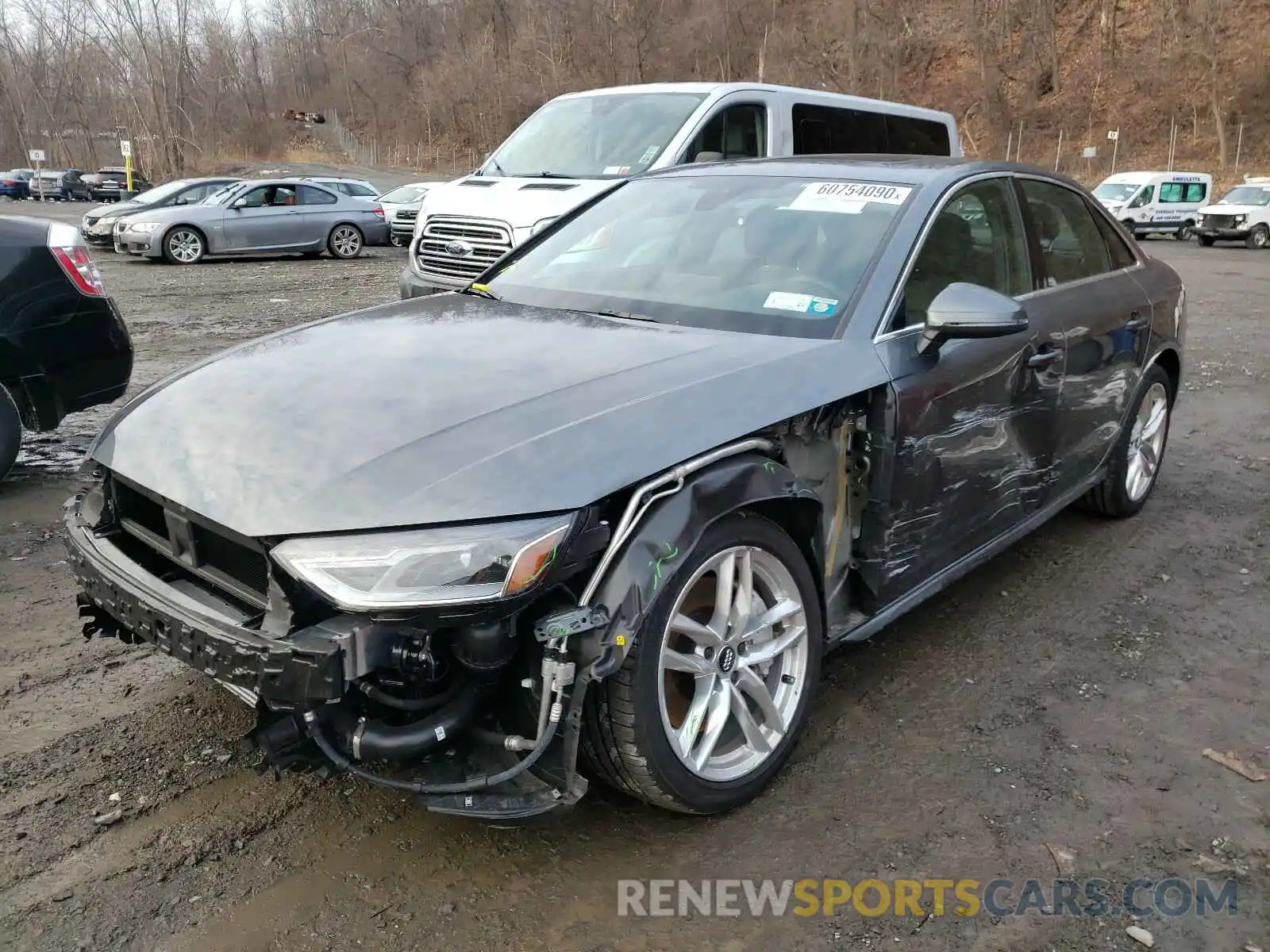 2 Photograph of a damaged car WAUDNAF4XLN009683 AUDI A4 2020