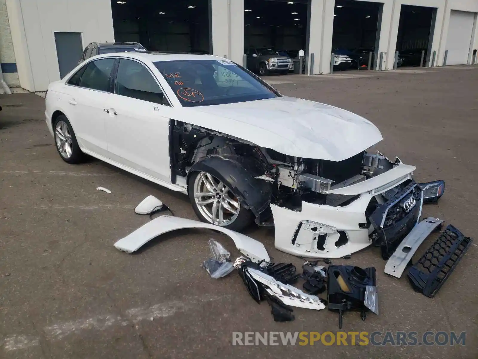 1 Photograph of a damaged car WAUENAF40LA074103 AUDI A4 2020