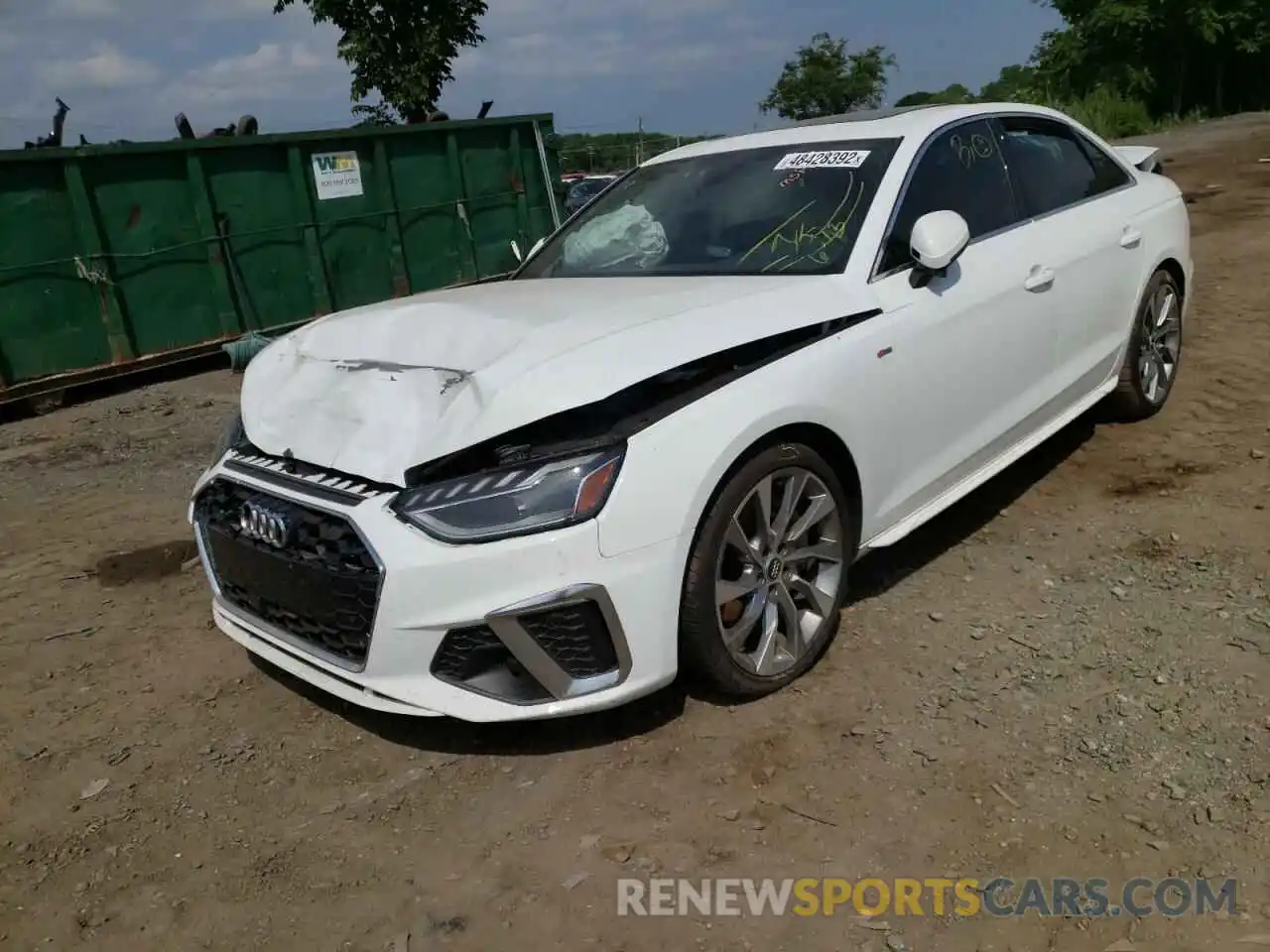 2 Photograph of a damaged car WAUENAF44LN009540 AUDI A4 2020