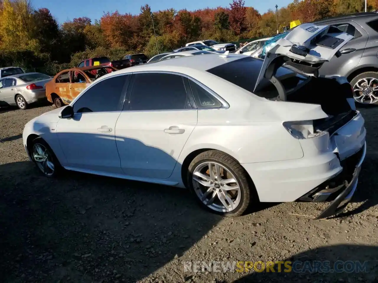 2 Photograph of a damaged car WAUENAF46LN006428 AUDI A4 2020