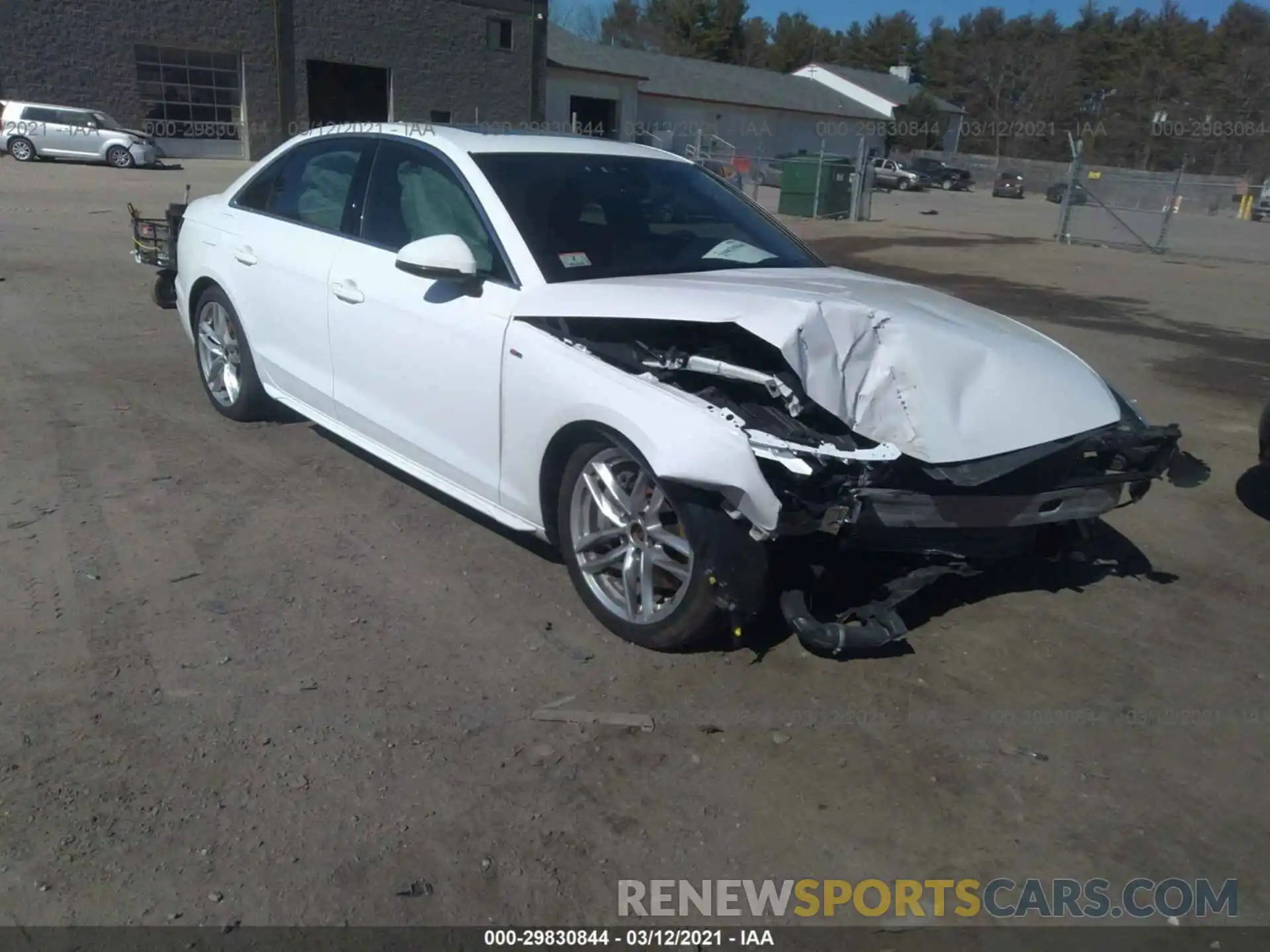 1 Photograph of a damaged car WAUENAF47LN009158 AUDI A4 2020