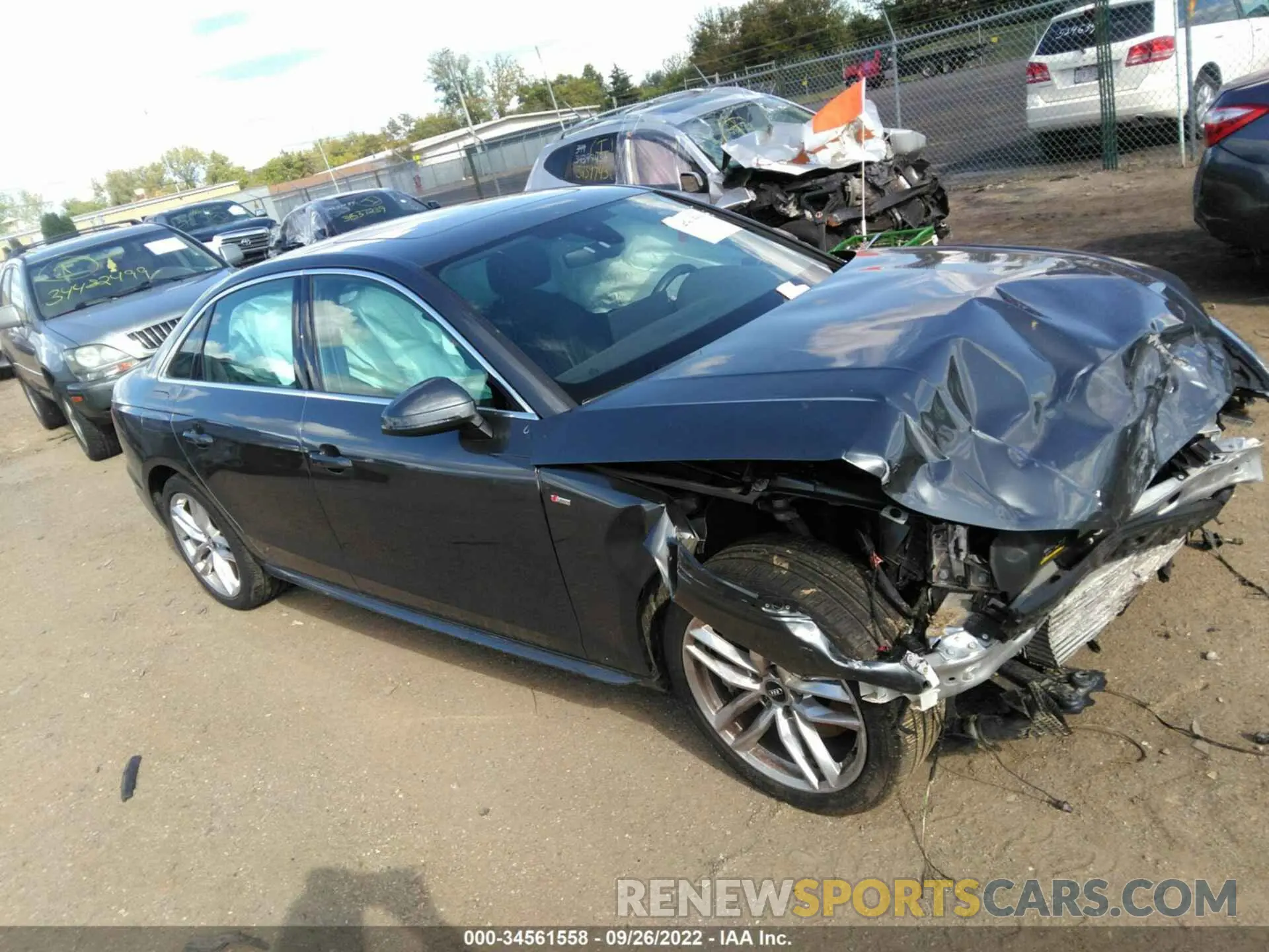 1 Photograph of a damaged car WAUENAF48LN005314 AUDI A4 2020