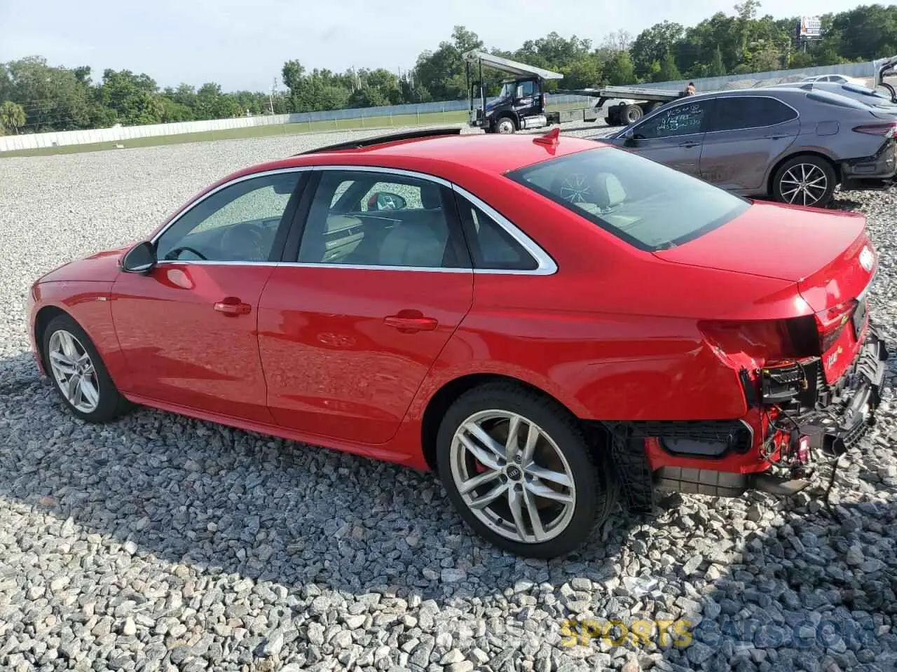 2 Photograph of a damaged car WAUFNAF42LA040801 AUDI A4 2020