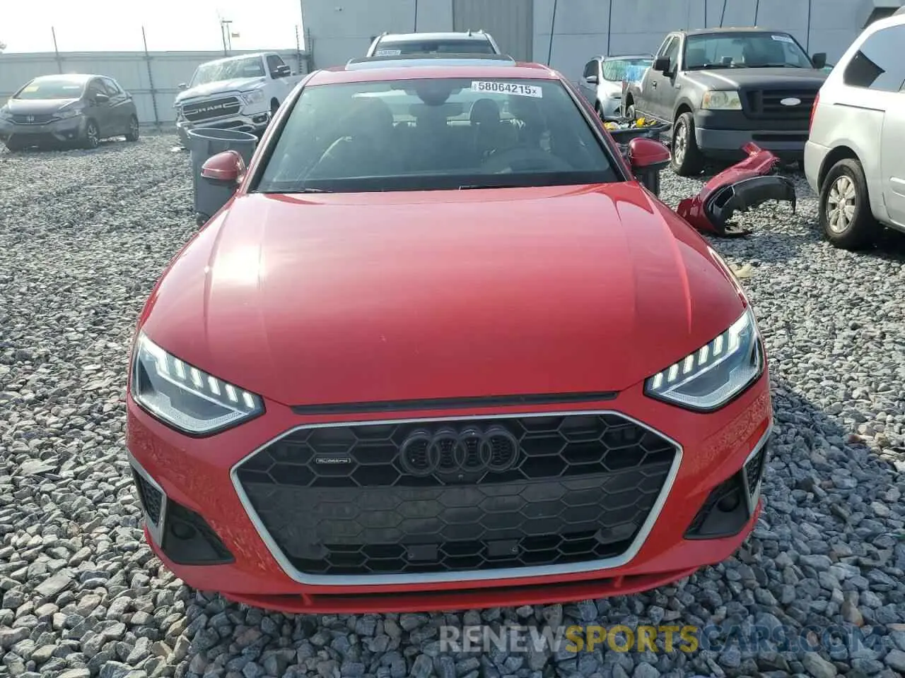 5 Photograph of a damaged car WAUFNAF42LA040801 AUDI A4 2020