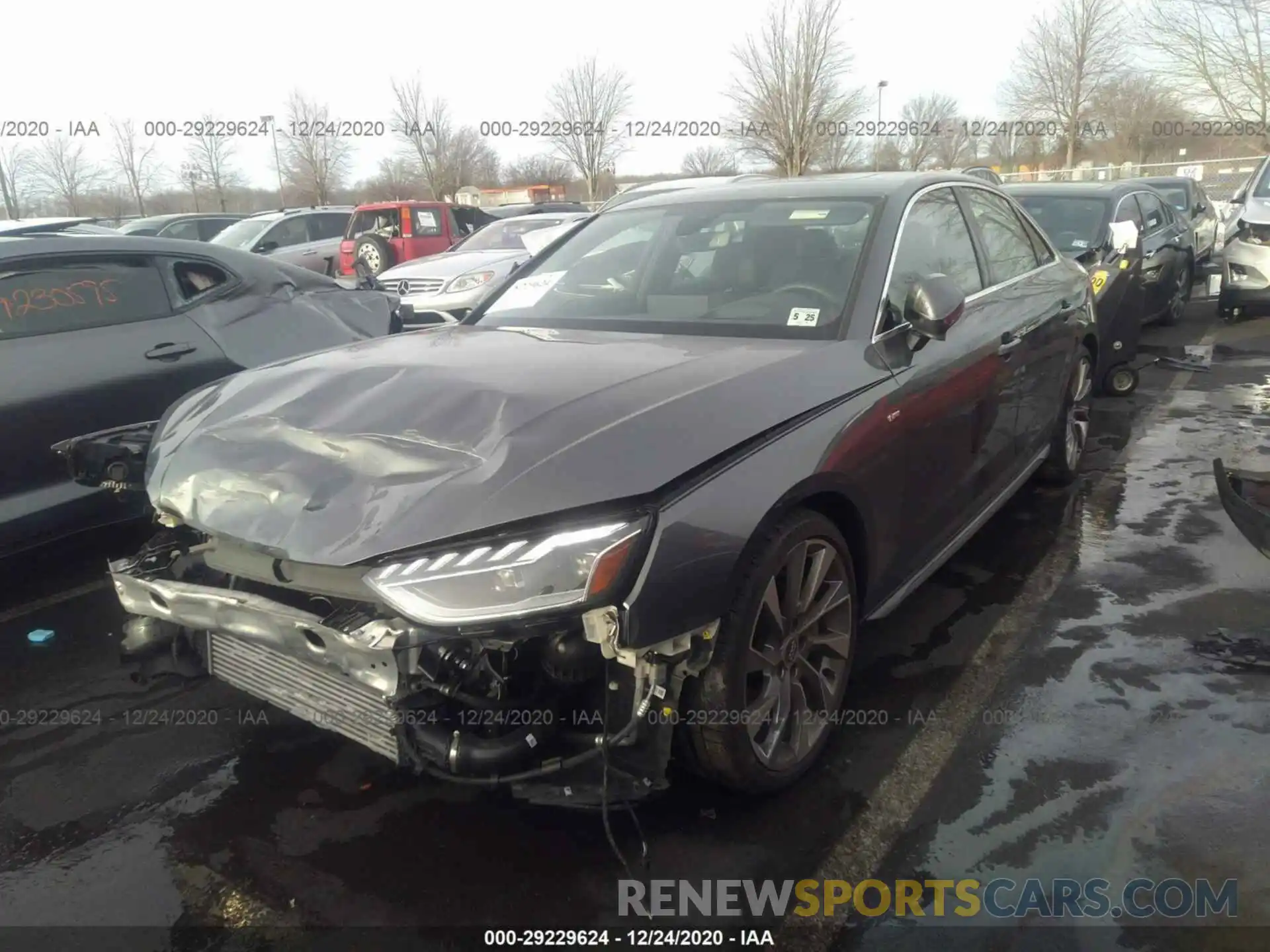 2 Photograph of a damaged car WAUFNAF47LN005065 AUDI A4 2020