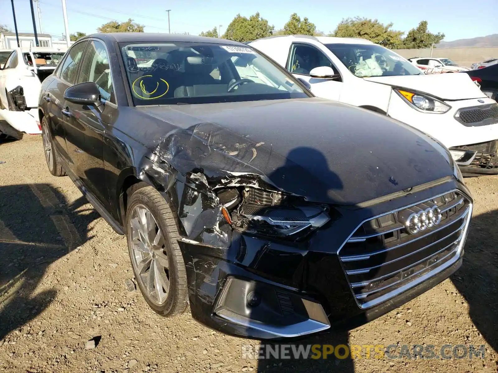 1 Photograph of a damaged car WAUGMAF40LA058611 AUDI A4 2020