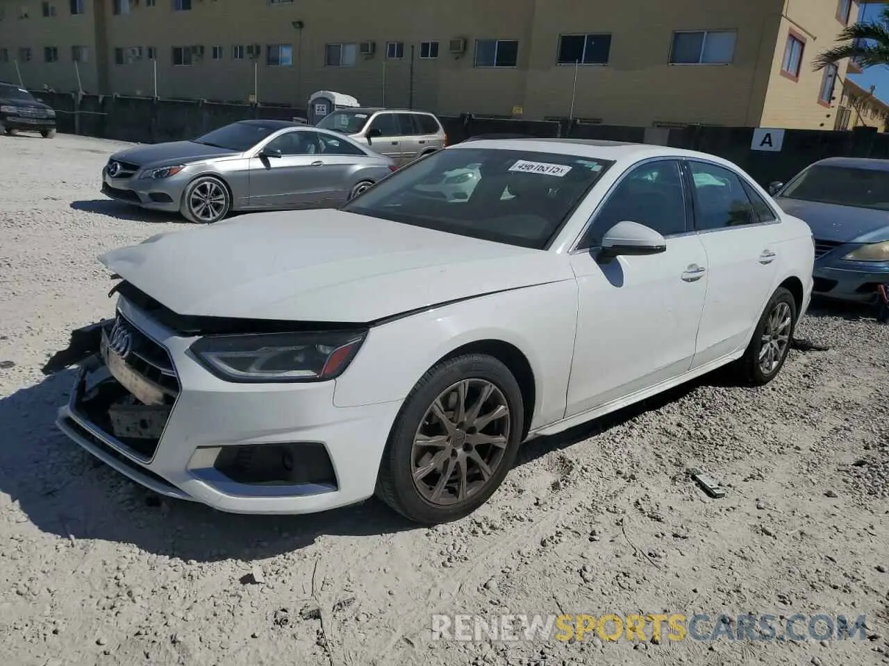 1 Photograph of a damaged car WAUGMAF41LN009636 AUDI A4 2020