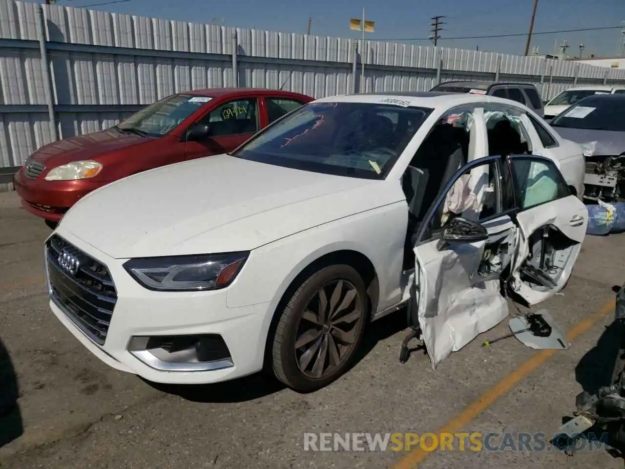 2 Photograph of a damaged car WAUGMAF42LA045374 AUDI A4 2020