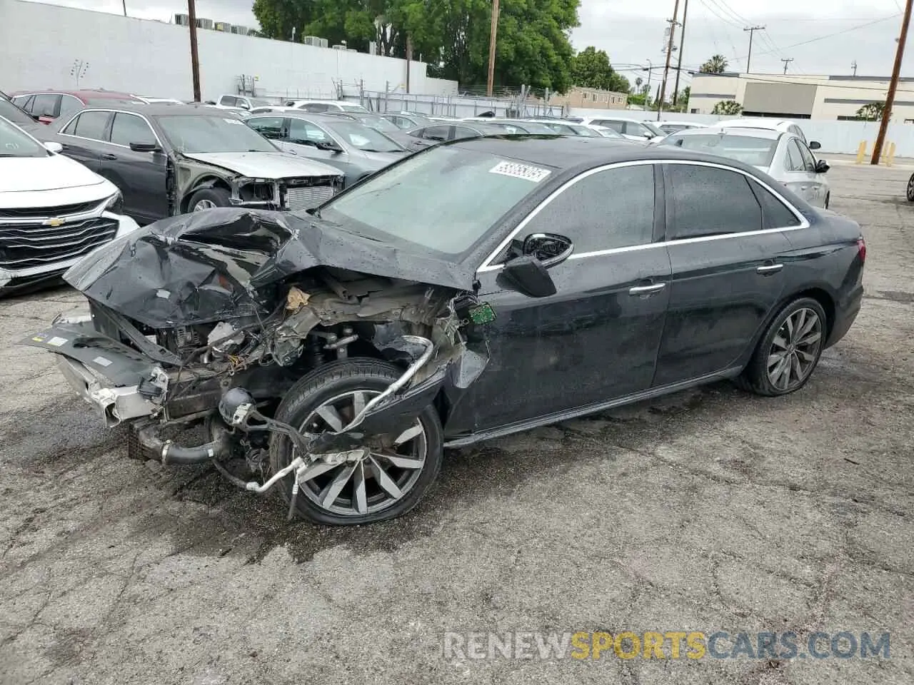 1 Photograph of a damaged car WAUGMAF42LN003361 AUDI A4 2020