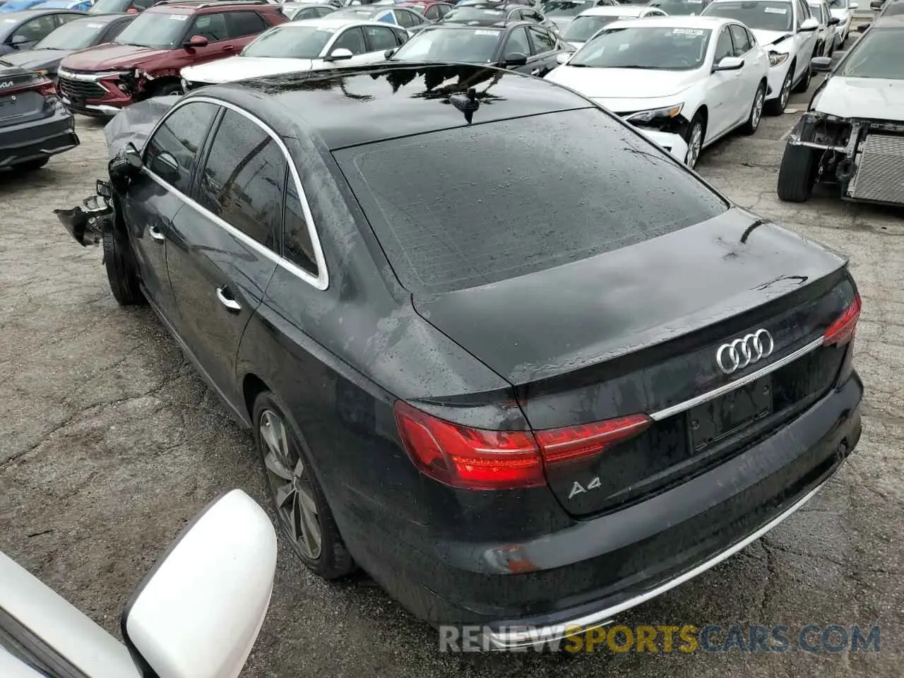 2 Photograph of a damaged car WAUGMAF42LN003361 AUDI A4 2020