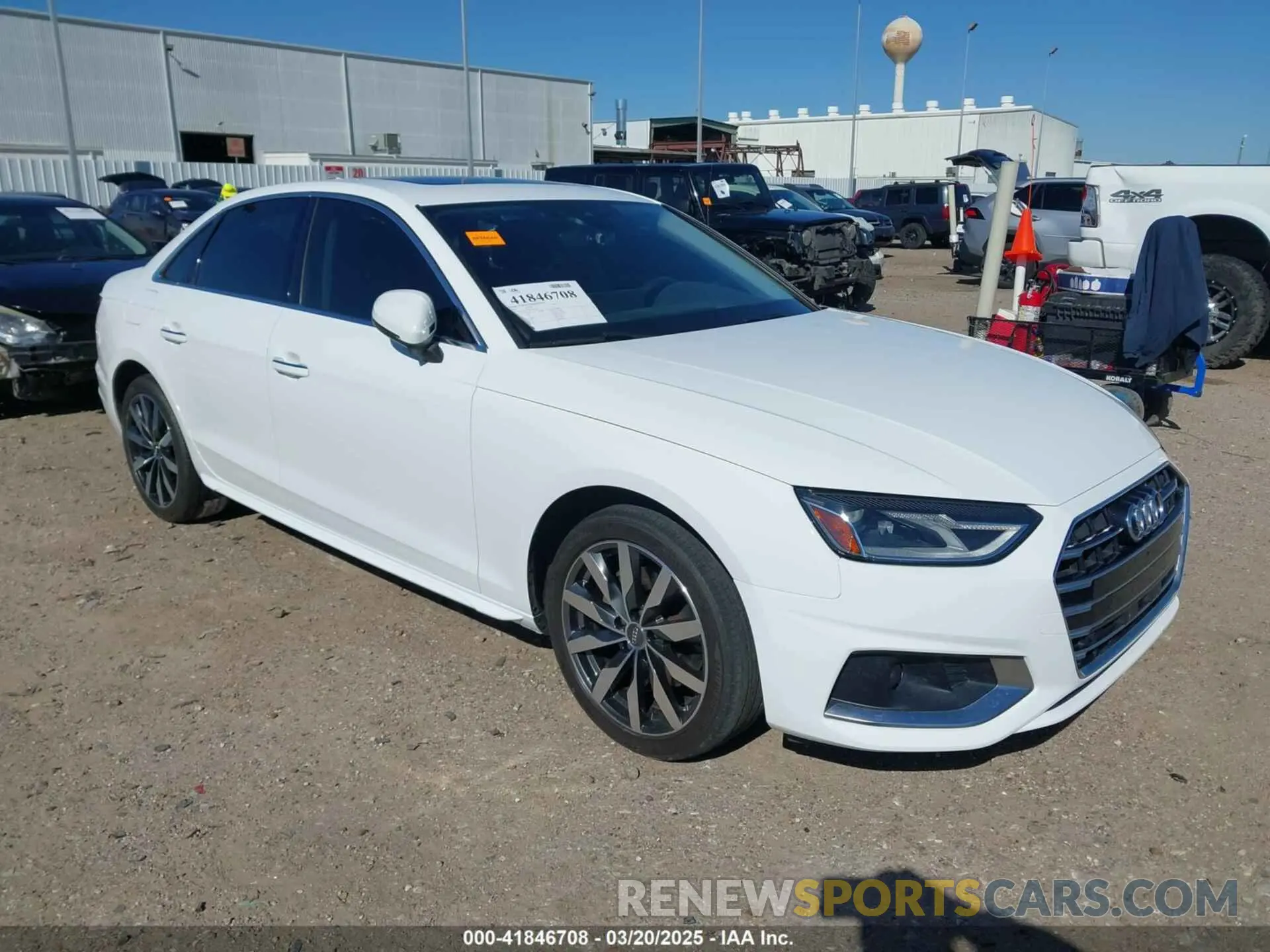 1 Photograph of a damaged car WAUGMAF44LN013504 AUDI A4 2020