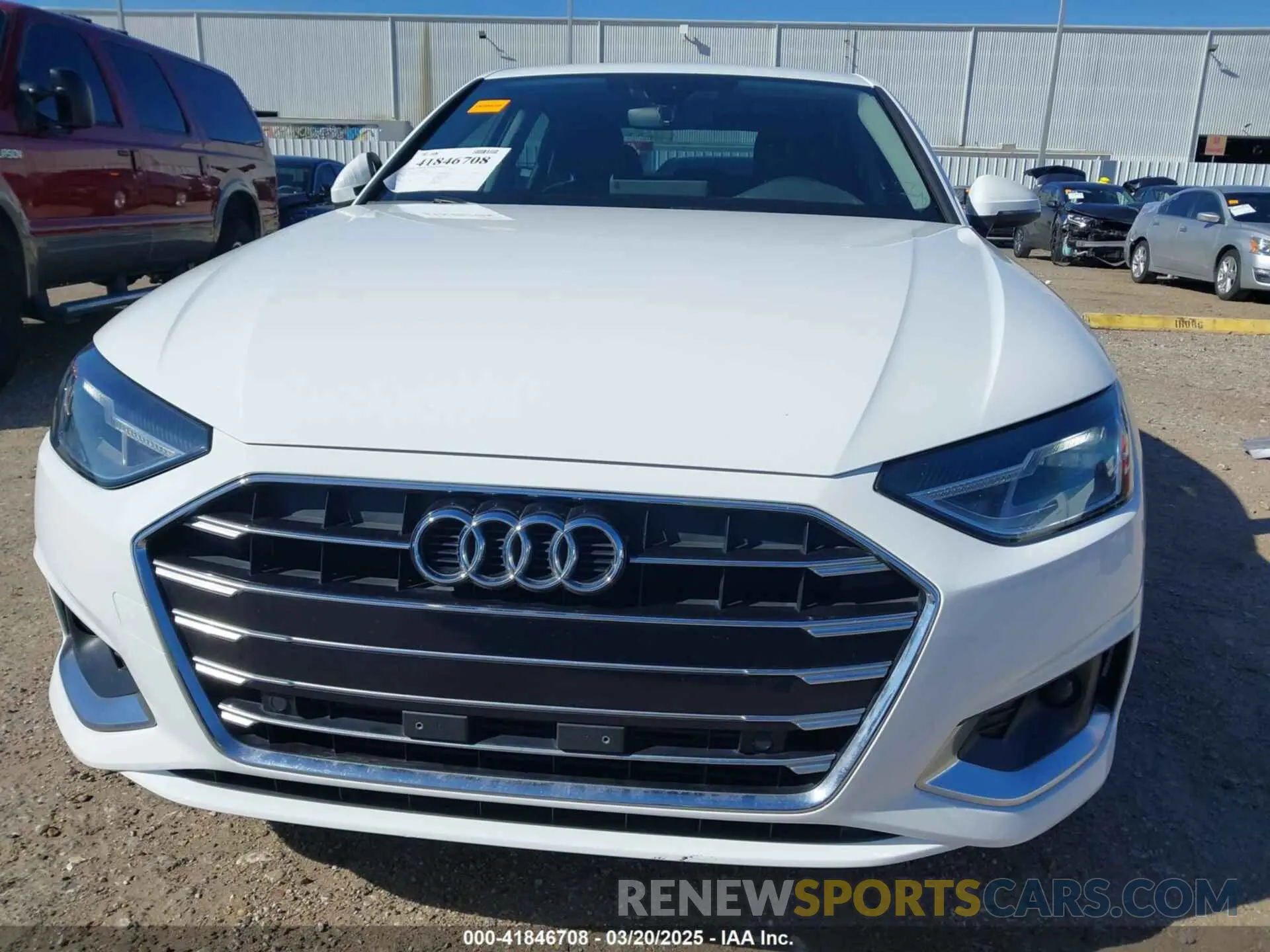6 Photograph of a damaged car WAUGMAF44LN013504 AUDI A4 2020