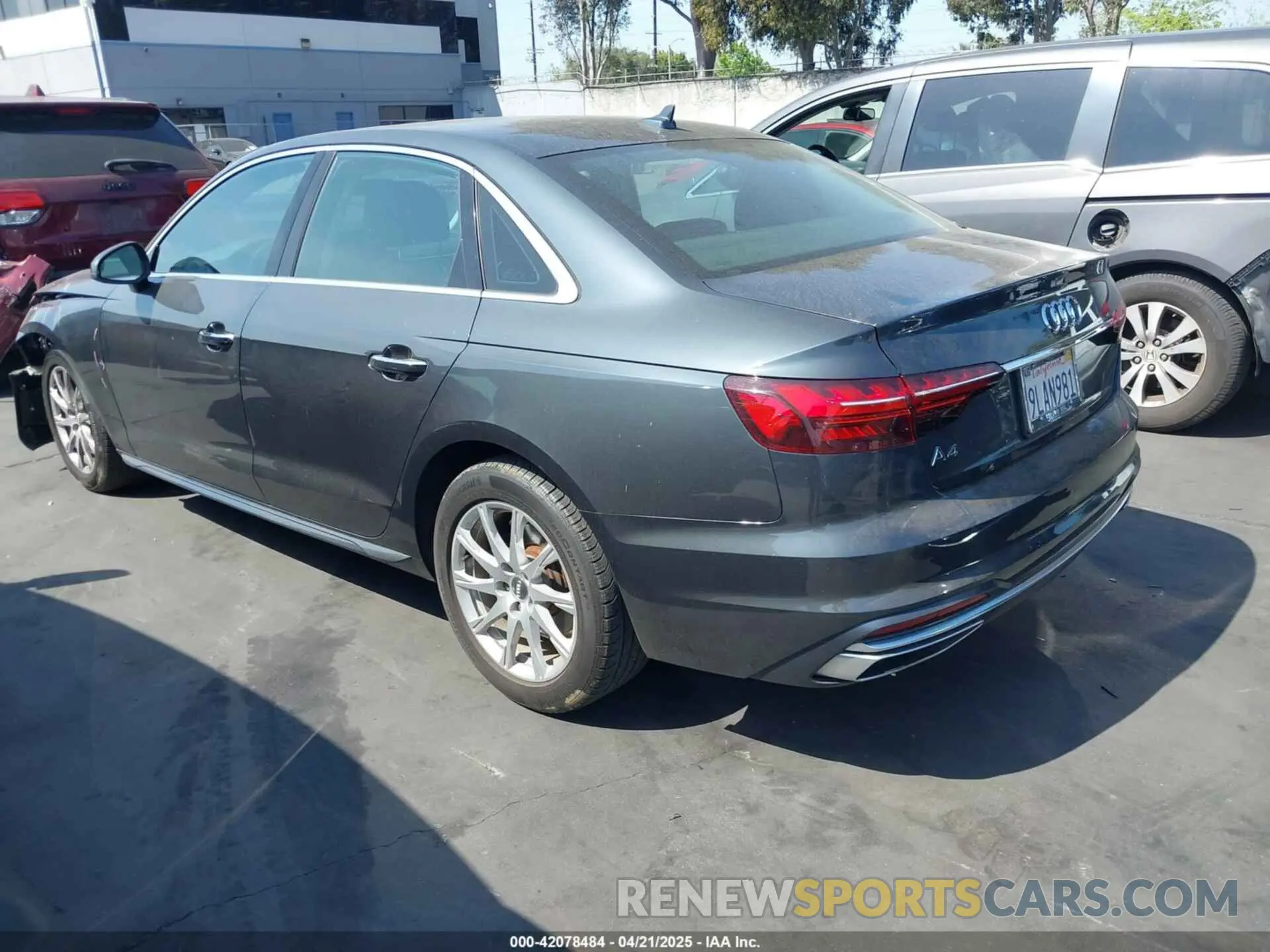 3 Photograph of a damaged car WAUGMAF46LN004092 AUDI A4 2020
