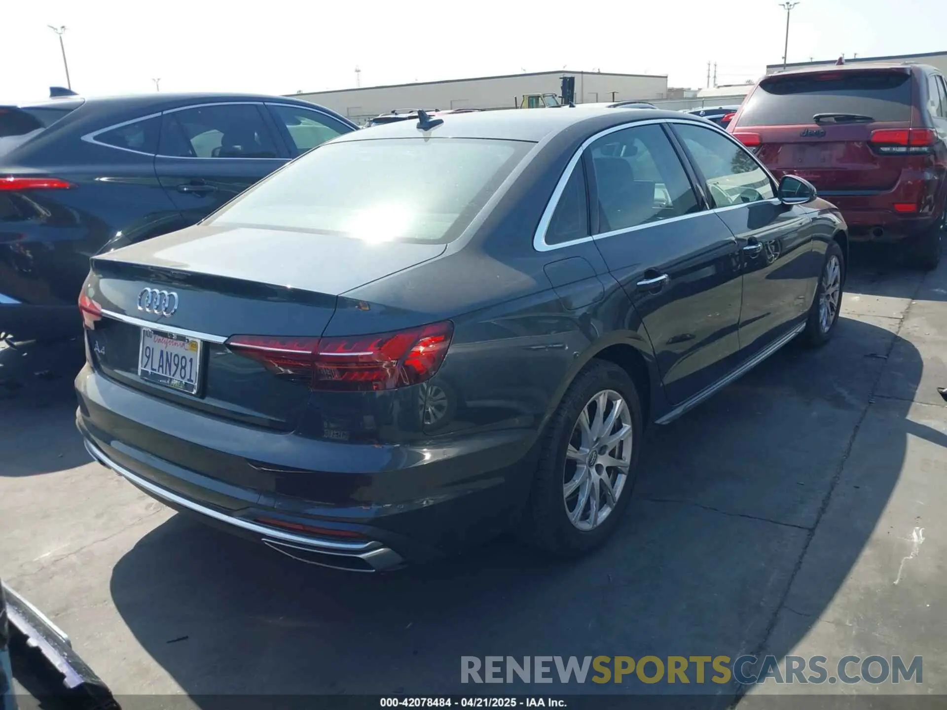 4 Photograph of a damaged car WAUGMAF46LN004092 AUDI A4 2020