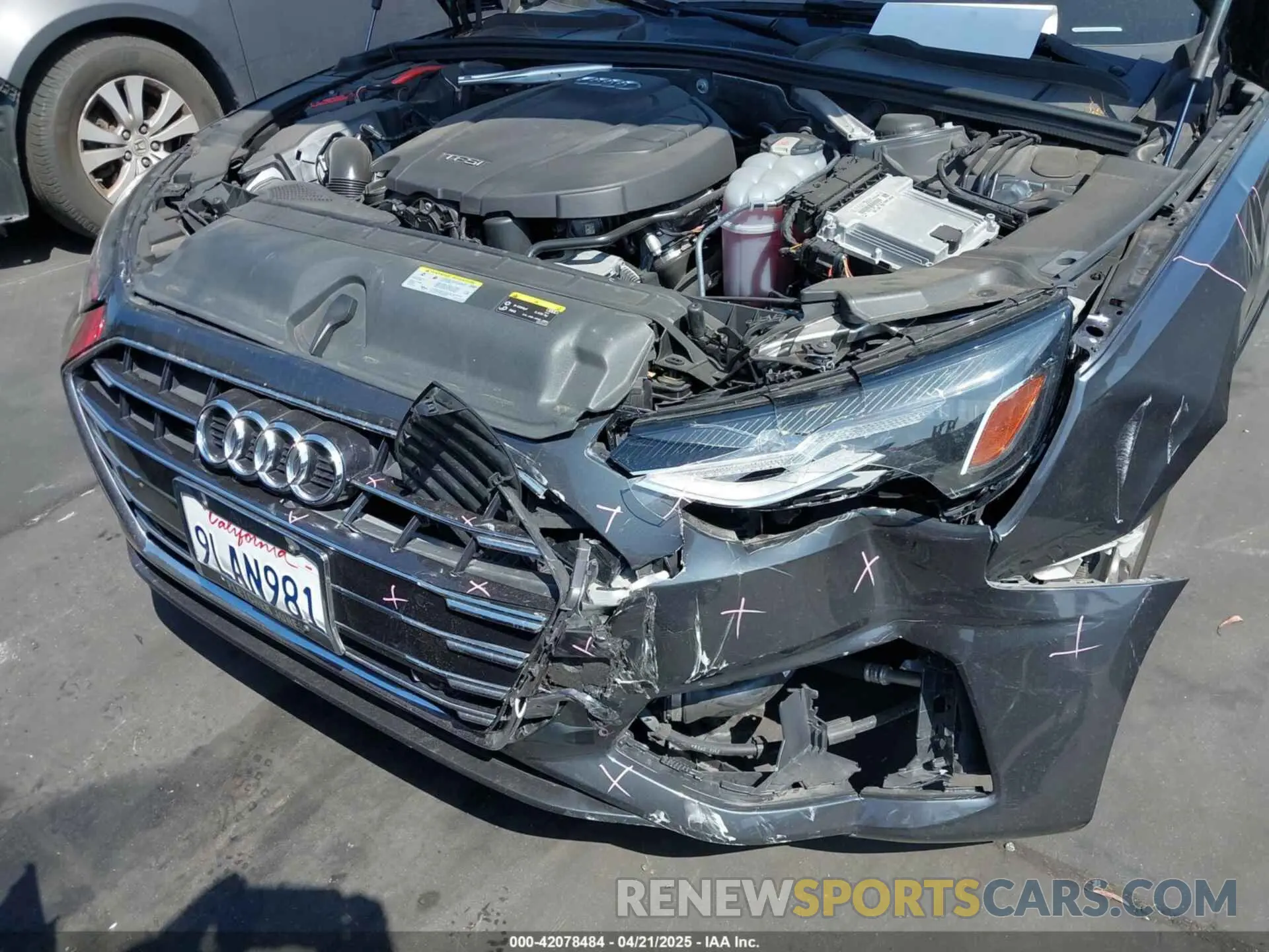 6 Photograph of a damaged car WAUGMAF46LN004092 AUDI A4 2020