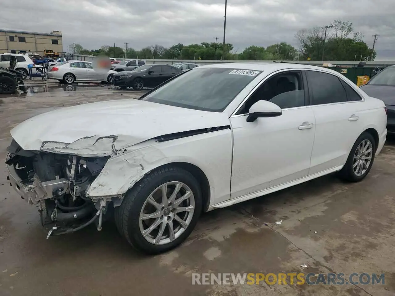 1 Photograph of a damaged car WAUGMAF47LN005008 AUDI A4 2020