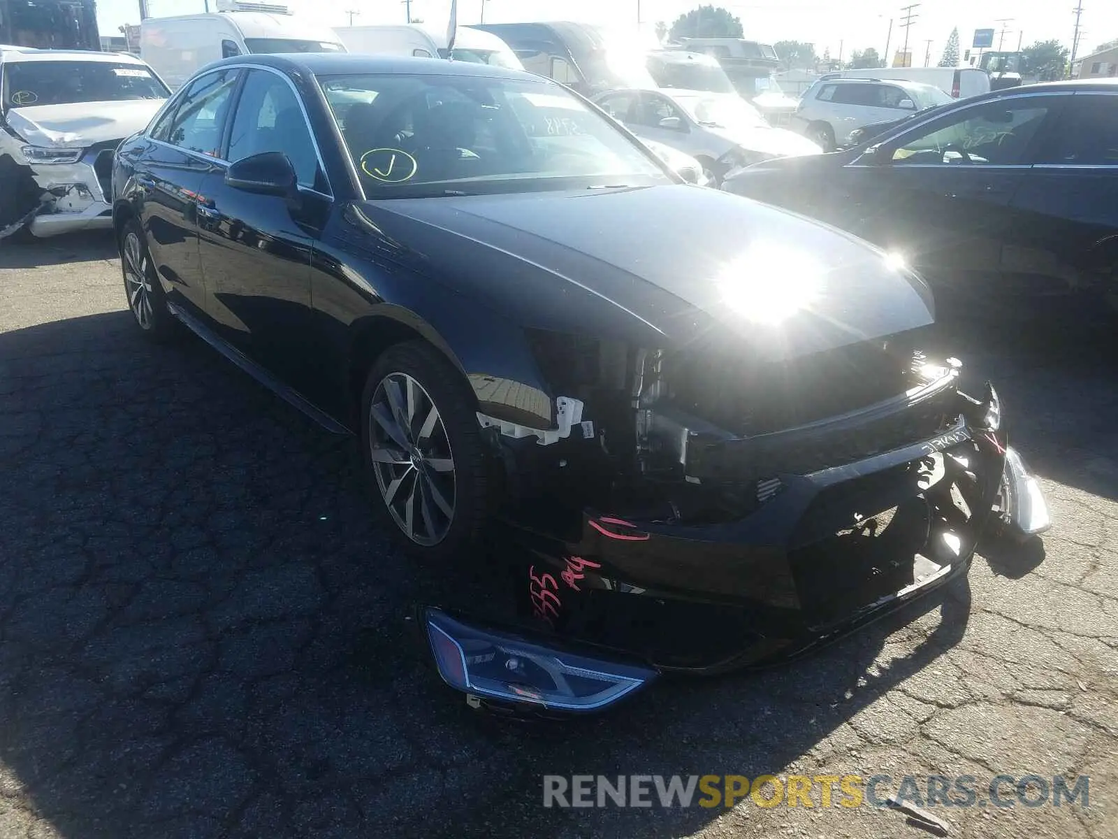 1 Photograph of a damaged car WAUGMAF48LN009455 AUDI A4 2020