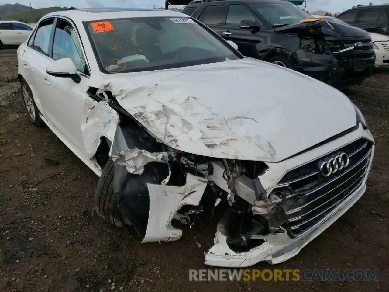 1 Photograph of a damaged car WAUGMAF48LN010458 AUDI A4 2020