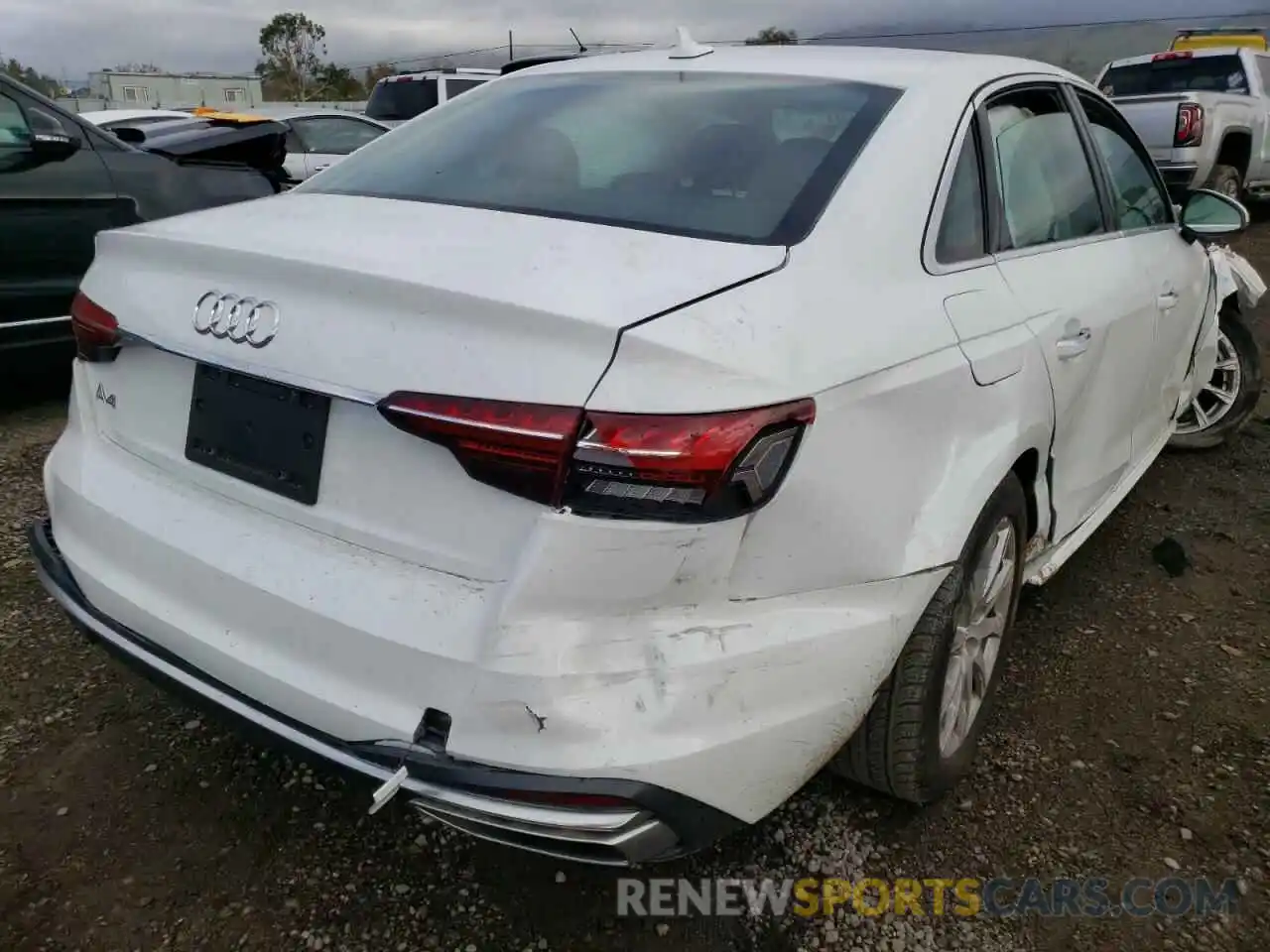 4 Photograph of a damaged car WAUGMAF48LN010458 AUDI A4 2020