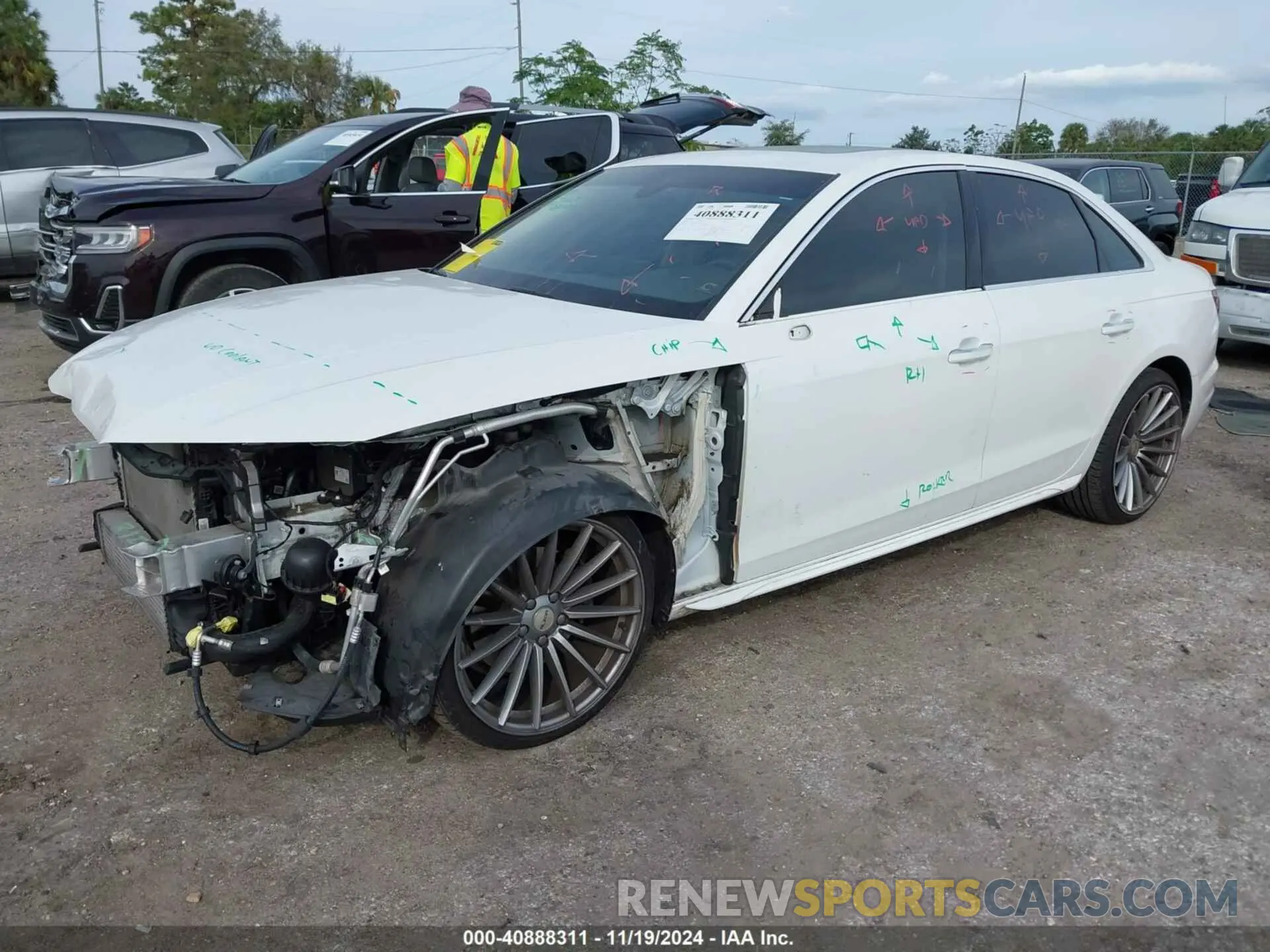 2 Photograph of a damaged car WAUGMAF49LA041175 AUDI A4 2020