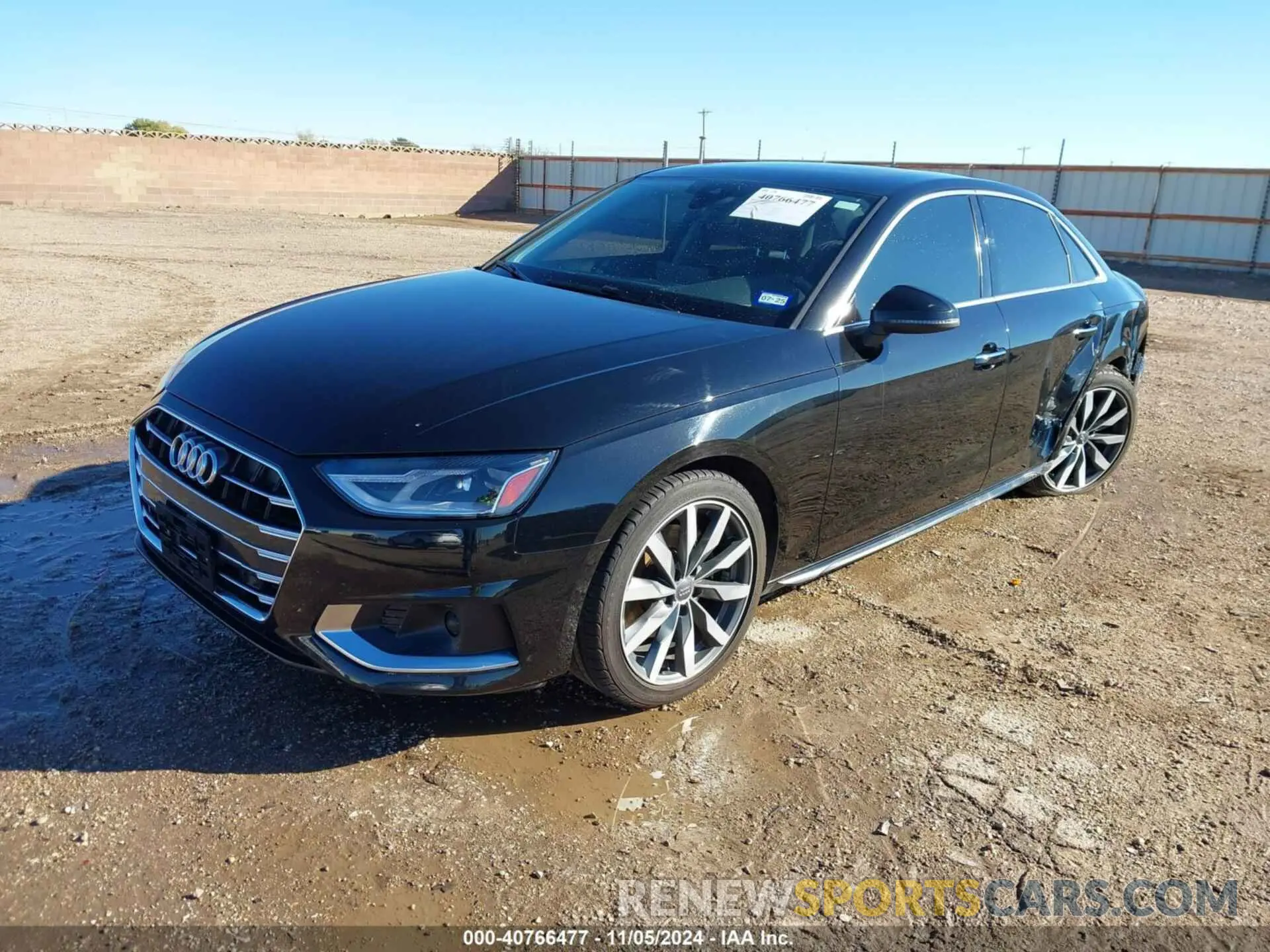 1 Photograph of a damaged car WAUGMAF4XLA072922 AUDI A4 2020