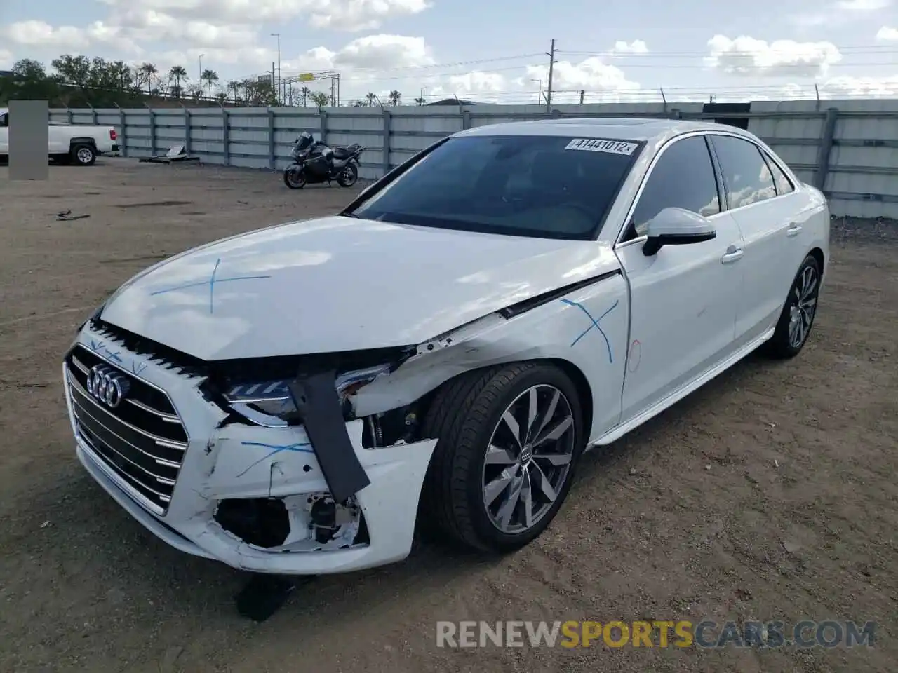 2 Photograph of a damaged car WAUHMAF40LN013066 AUDI A4 2020