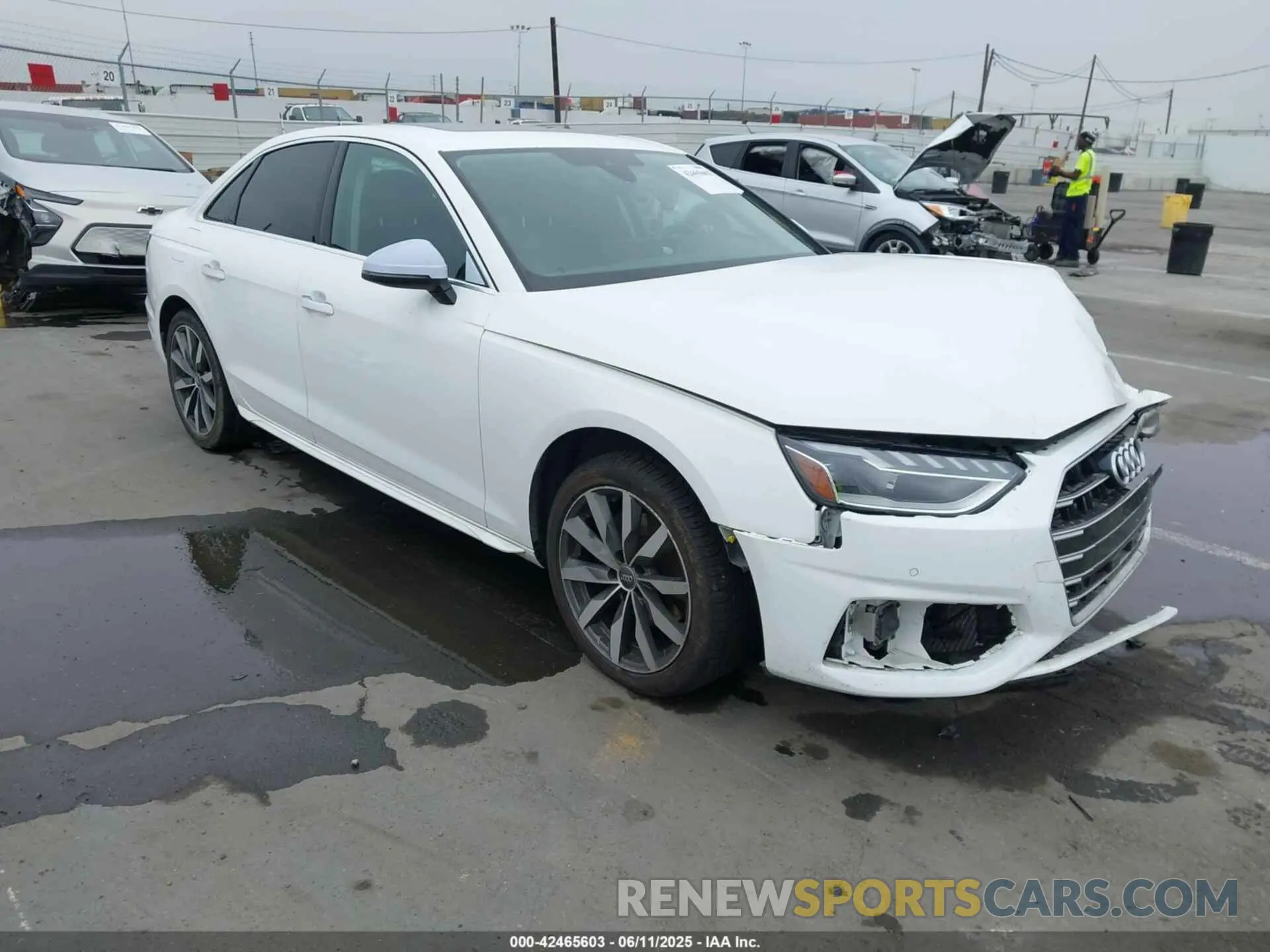 1 Photograph of a damaged car WAUHMAF41LN004876 AUDI A4 2020