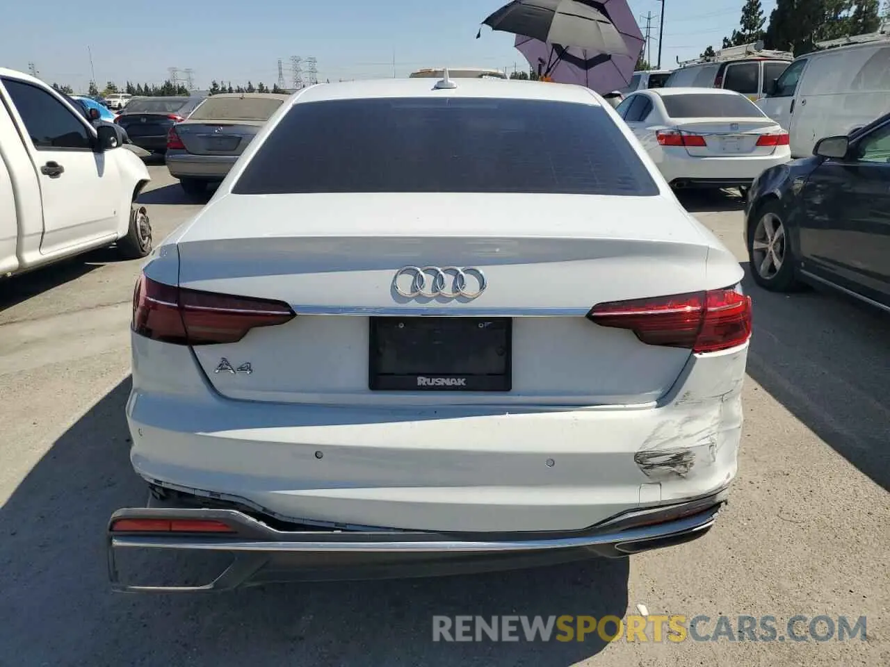 6 Photograph of a damaged car WAUHMAF43LN011585 AUDI A4 2020