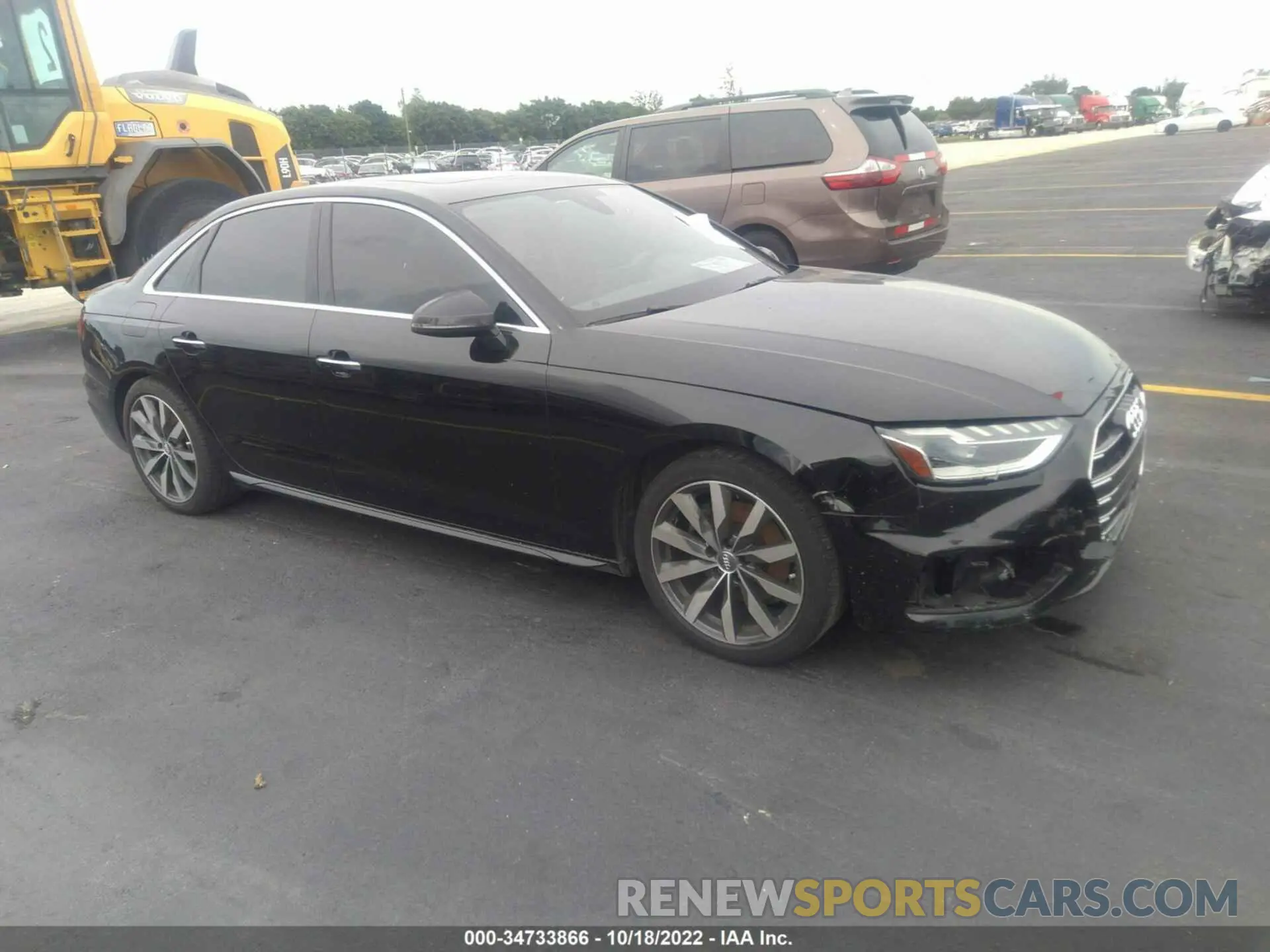 1 Photograph of a damaged car WAUHMAF47LN007281 AUDI A4 2020