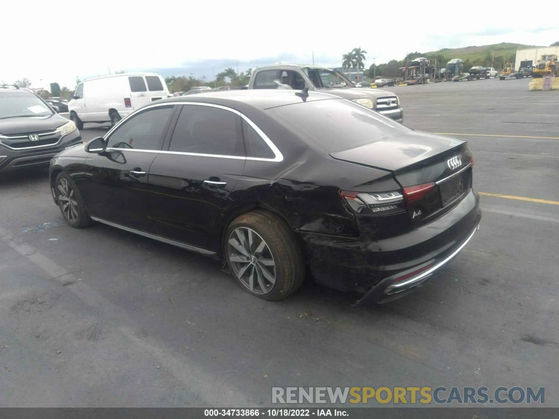 3 Photograph of a damaged car WAUHMAF47LN007281 AUDI A4 2020
