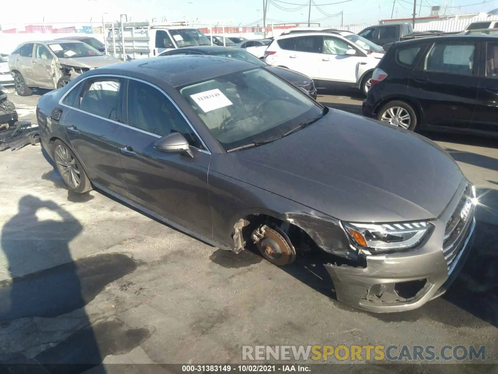 1 Photograph of a damaged car WAUHMAF48LA066878 AUDI A4 2020