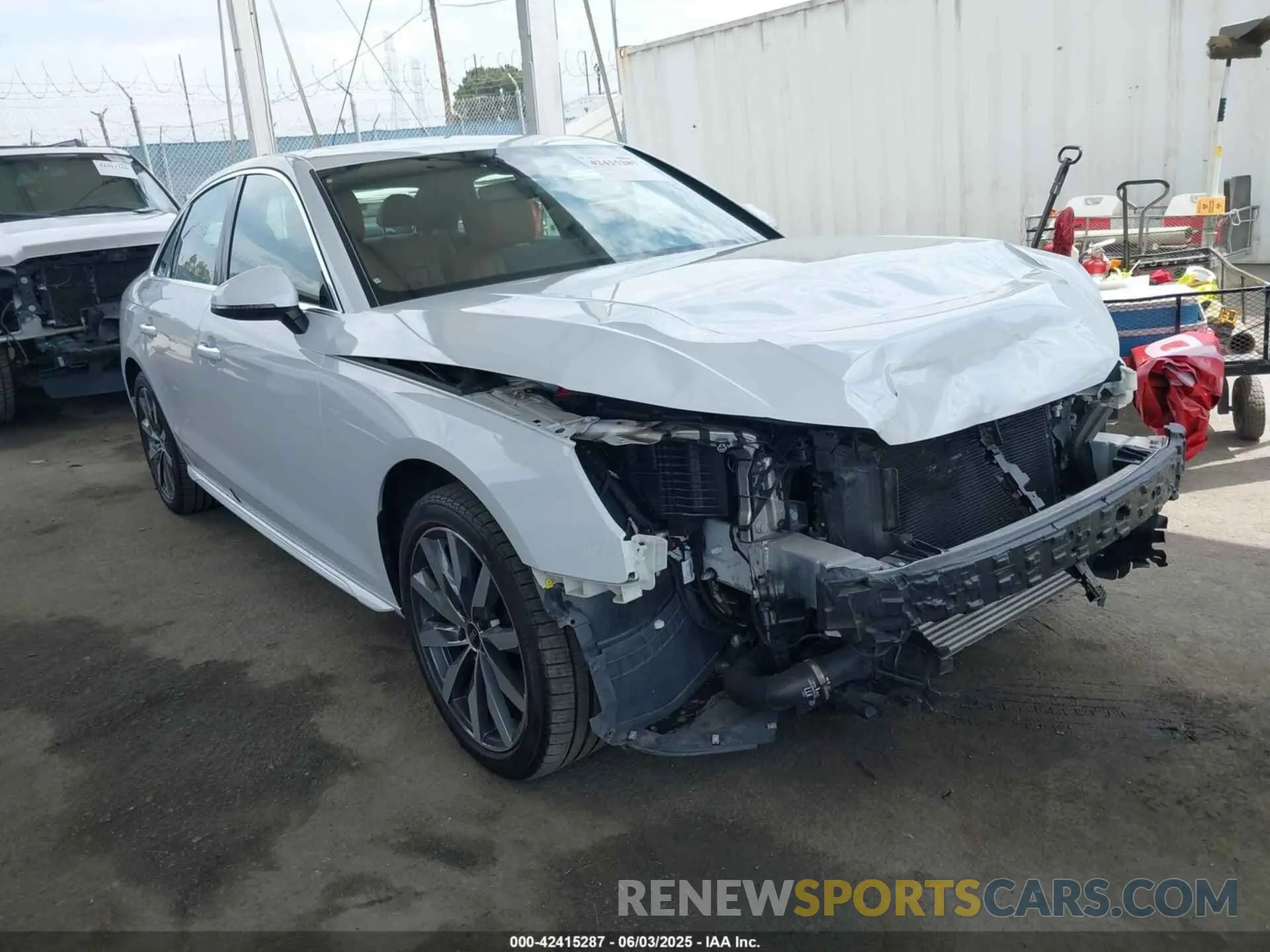 1 Photograph of a damaged car WAUABAF44MN007277 AUDI A4 2021