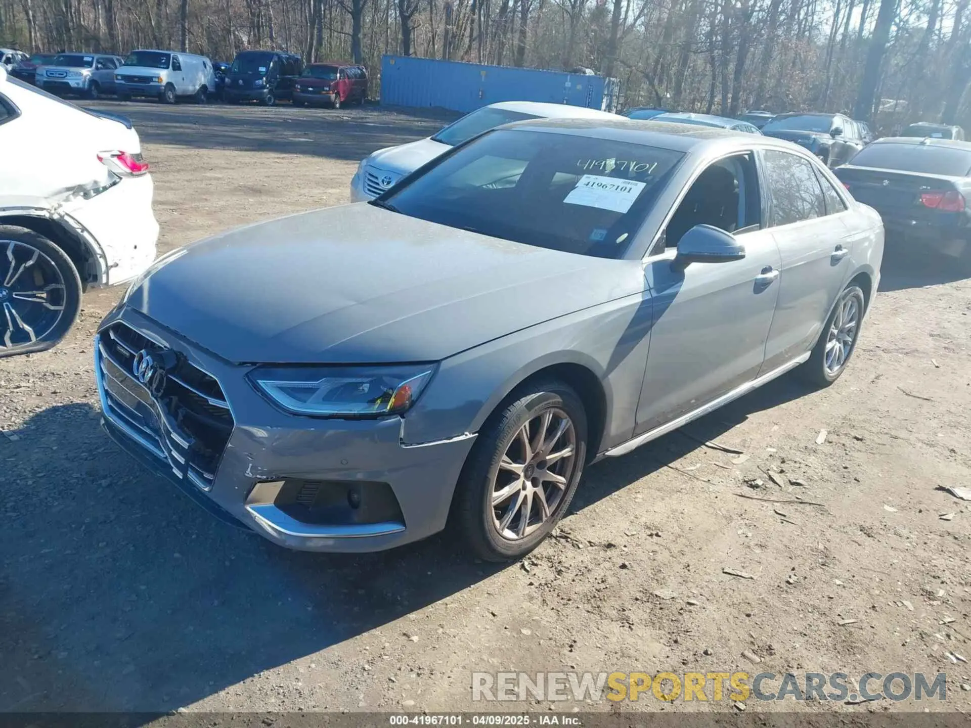 2 Photograph of a damaged car WAUABAF44MN012656 AUDI A4 2021