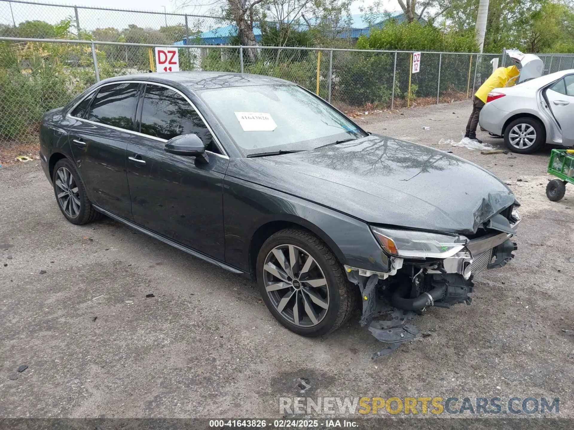 1 Photograph of a damaged car WAUABAF45MA068709 AUDI A4 2021