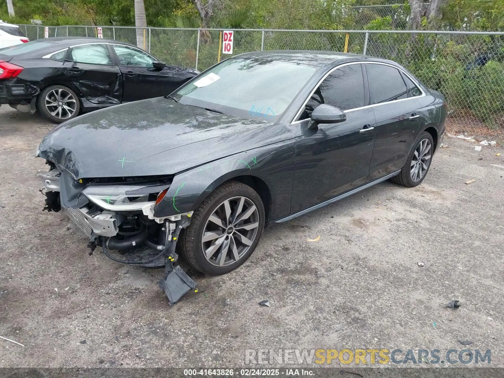 2 Photograph of a damaged car WAUABAF45MA068709 AUDI A4 2021