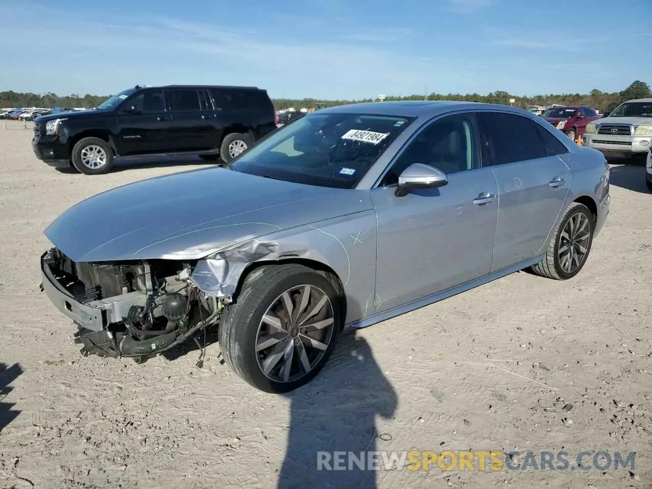 1 Photograph of a damaged car WAUABAF45MN013413 AUDI A4 2021