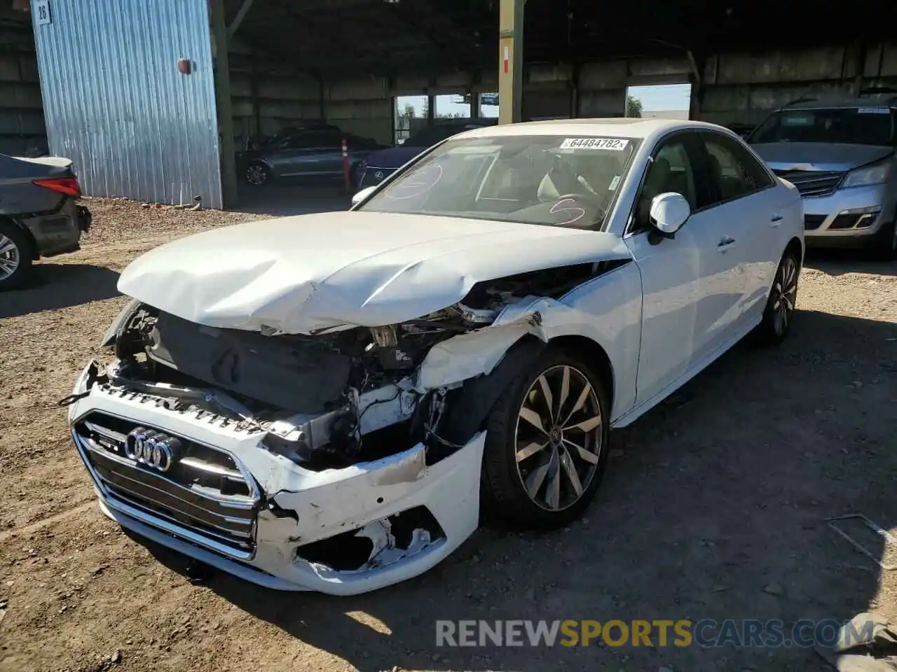 2 Photograph of a damaged car WAUABAF46MA066046 AUDI A4 2021