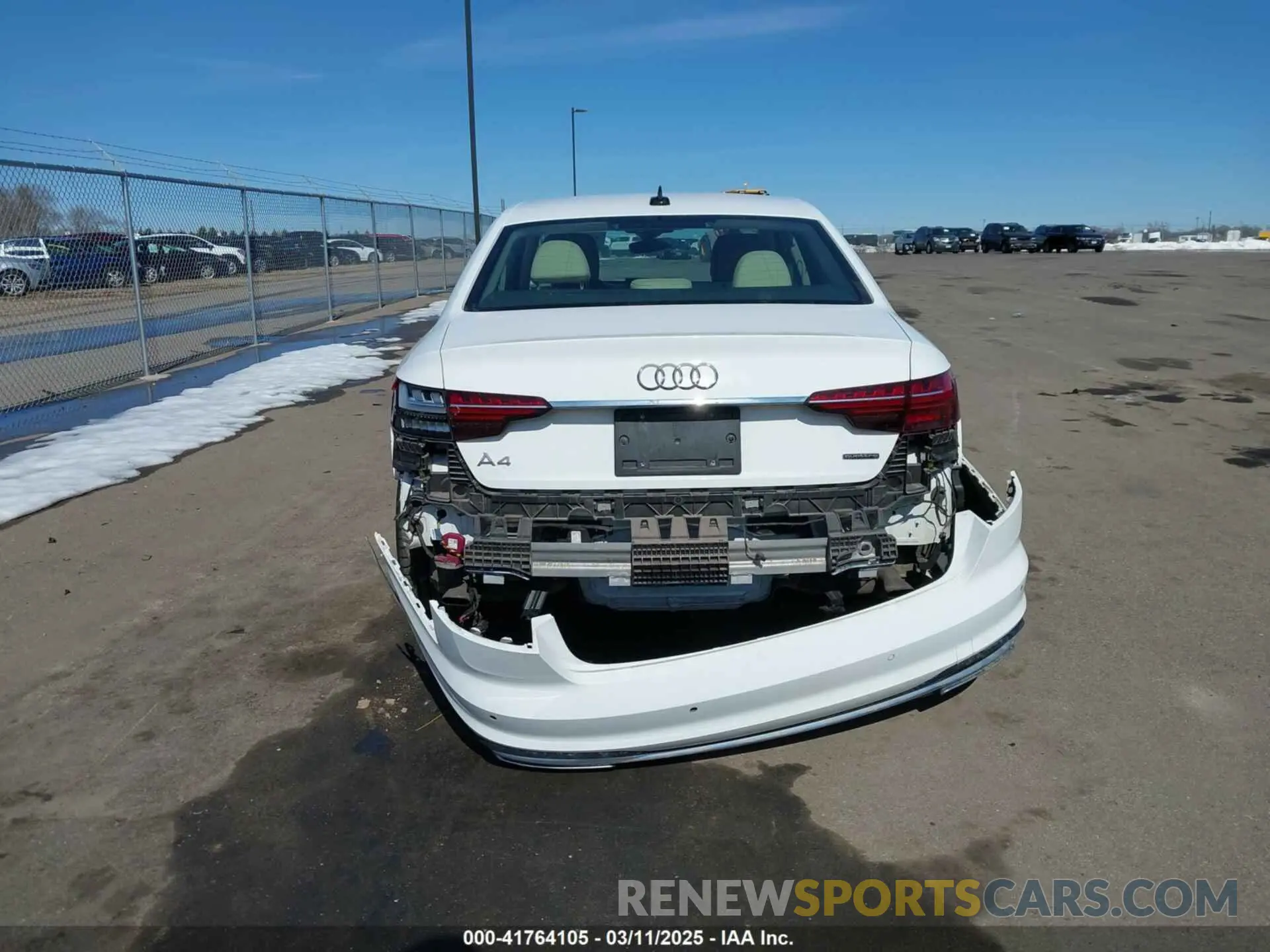 16 Photograph of a damaged car WAUABAF48MA087027 AUDI A4 2021