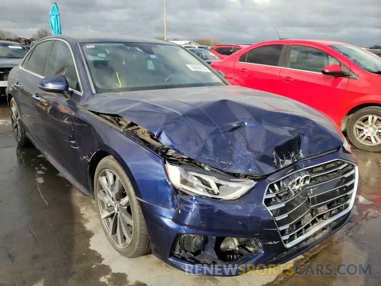 1 Photograph of a damaged car WAUABAF49MA024292 AUDI A4 2021