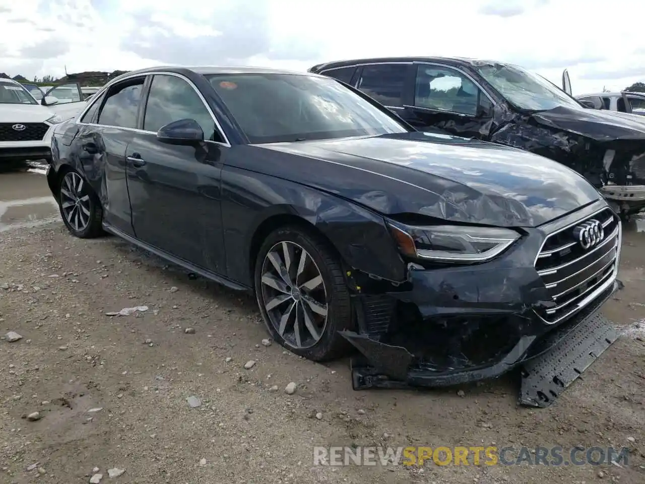 1 Photograph of a damaged car WAUABAF49MN002852 AUDI A4 2021