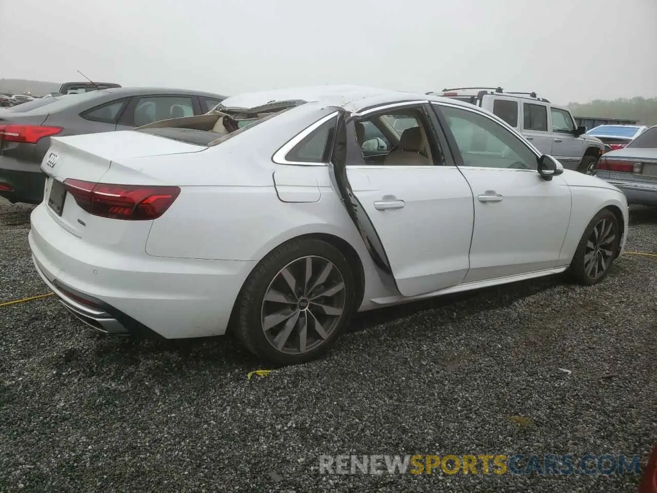 3 Photograph of a damaged car WAUABAF4XMA060539 AUDI A4 2021
