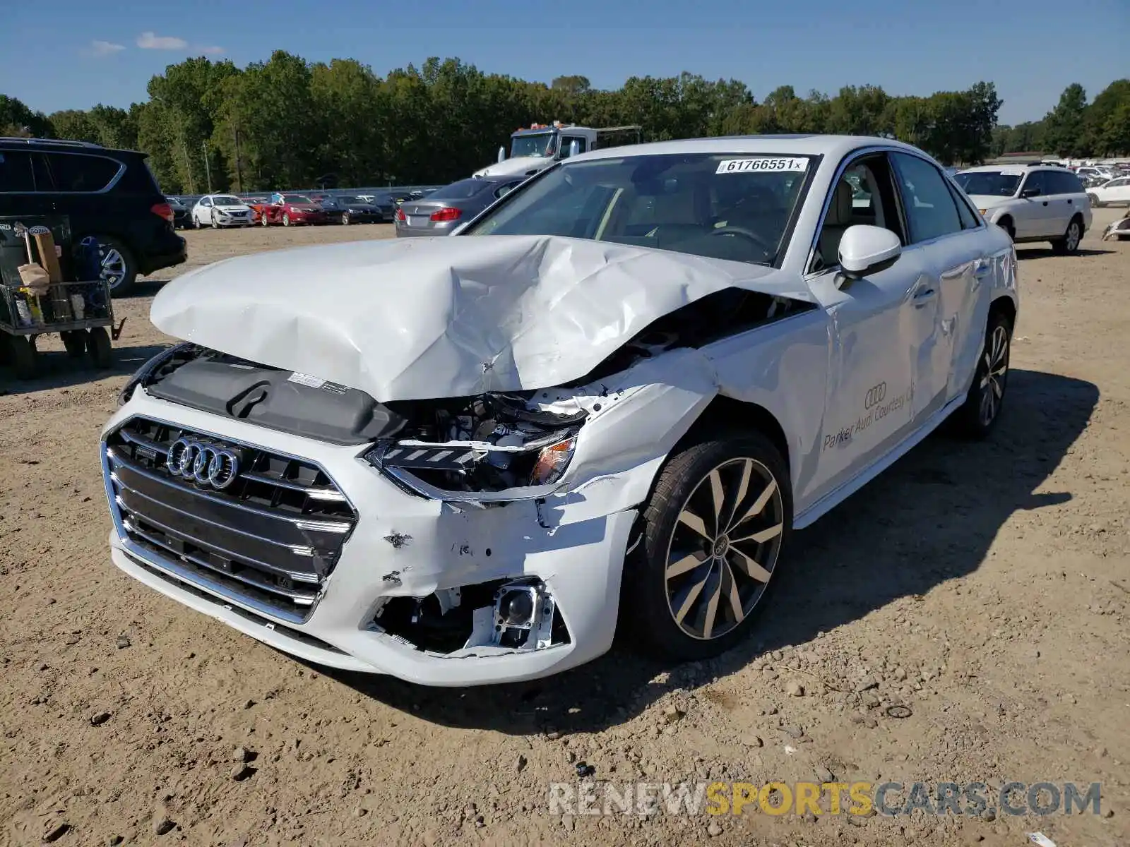 2 Photograph of a damaged car WAUBBAF47MA057425 AUDI A4 2021