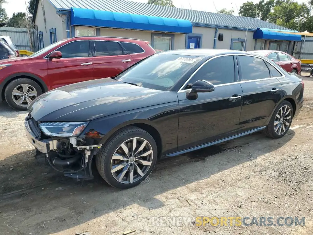 1 Photograph of a damaged car WAUBBAF4XMA026671 AUDI A4 2021