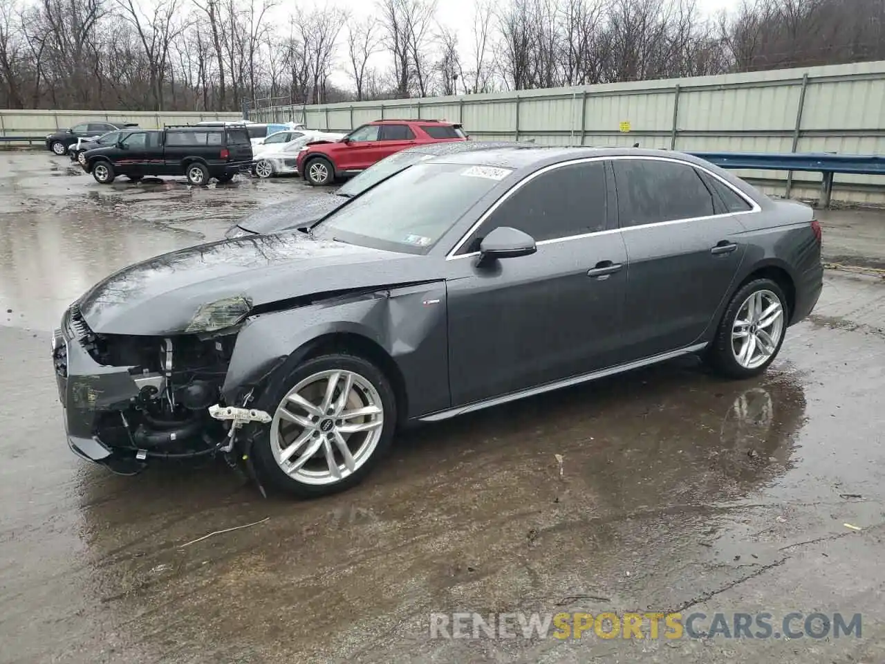 1 Photograph of a damaged car WAUDAAF40MN002805 AUDI A4 2021