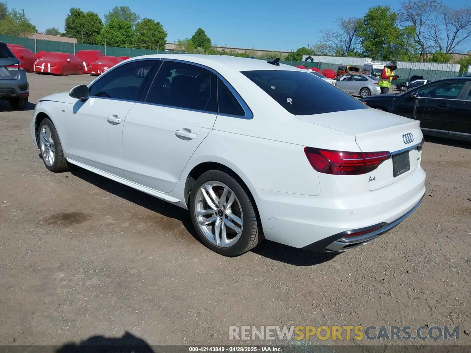 3 Photograph of a damaged car WAUDAAF46MN007457 AUDI A4 2021